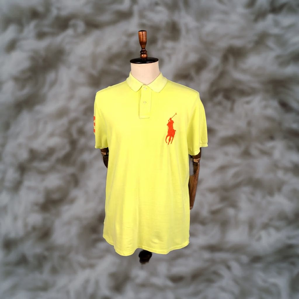 Ralph Lauren Ralph Lauren Polo Men's XL Yellow 100% Cotton Big Pony Polo Shirt Size US XL / EU 56 / 4 - 1 Thumbnail