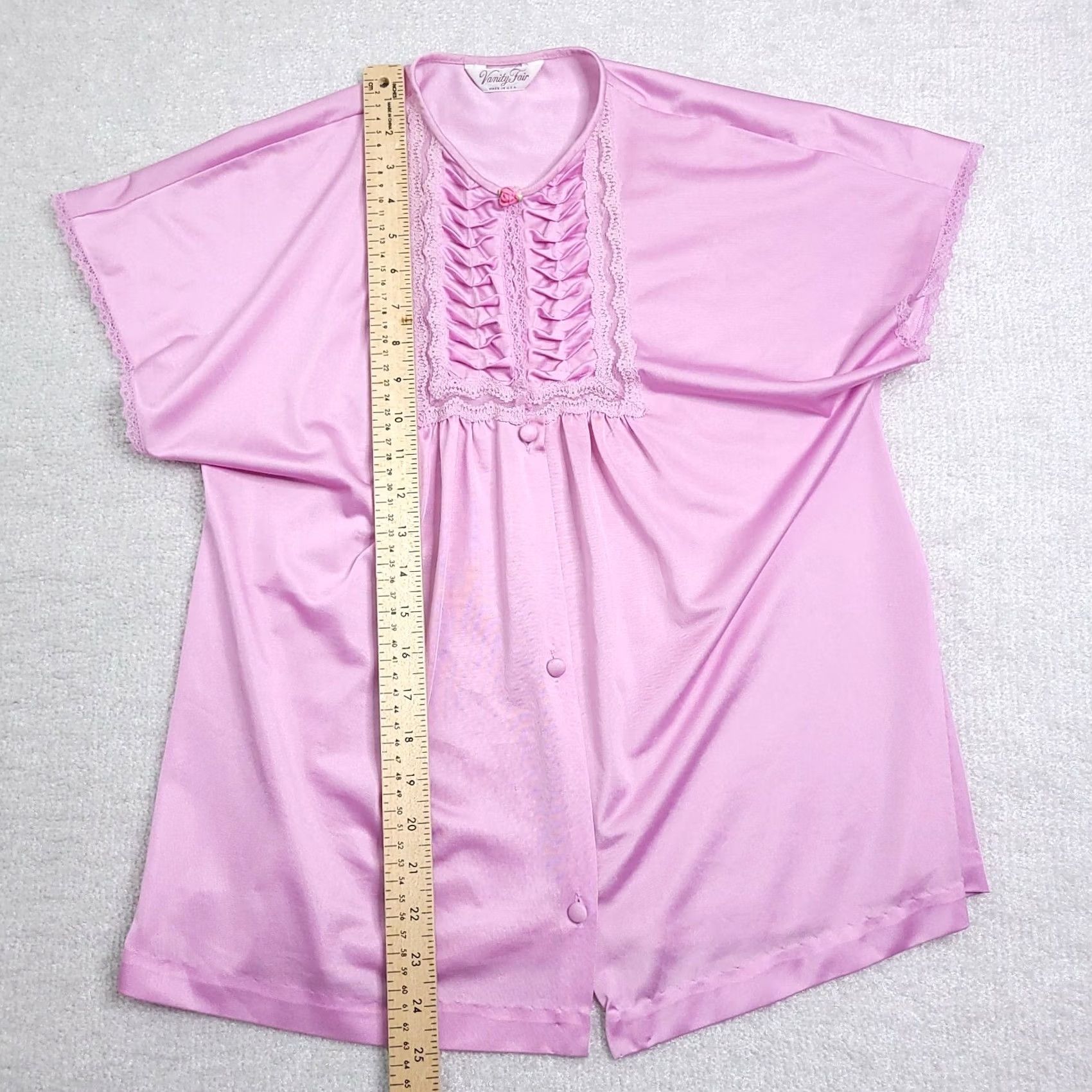 Vintage VINTAGE Vanity Fair Night Top Women’s Medium Pink Nylon USA Made PJ PHOTOS Shirt Womens Medium Pink Nylon USA Made Night Top Size M / US 6-8 / IT 42-44 - 6 Thumbnail