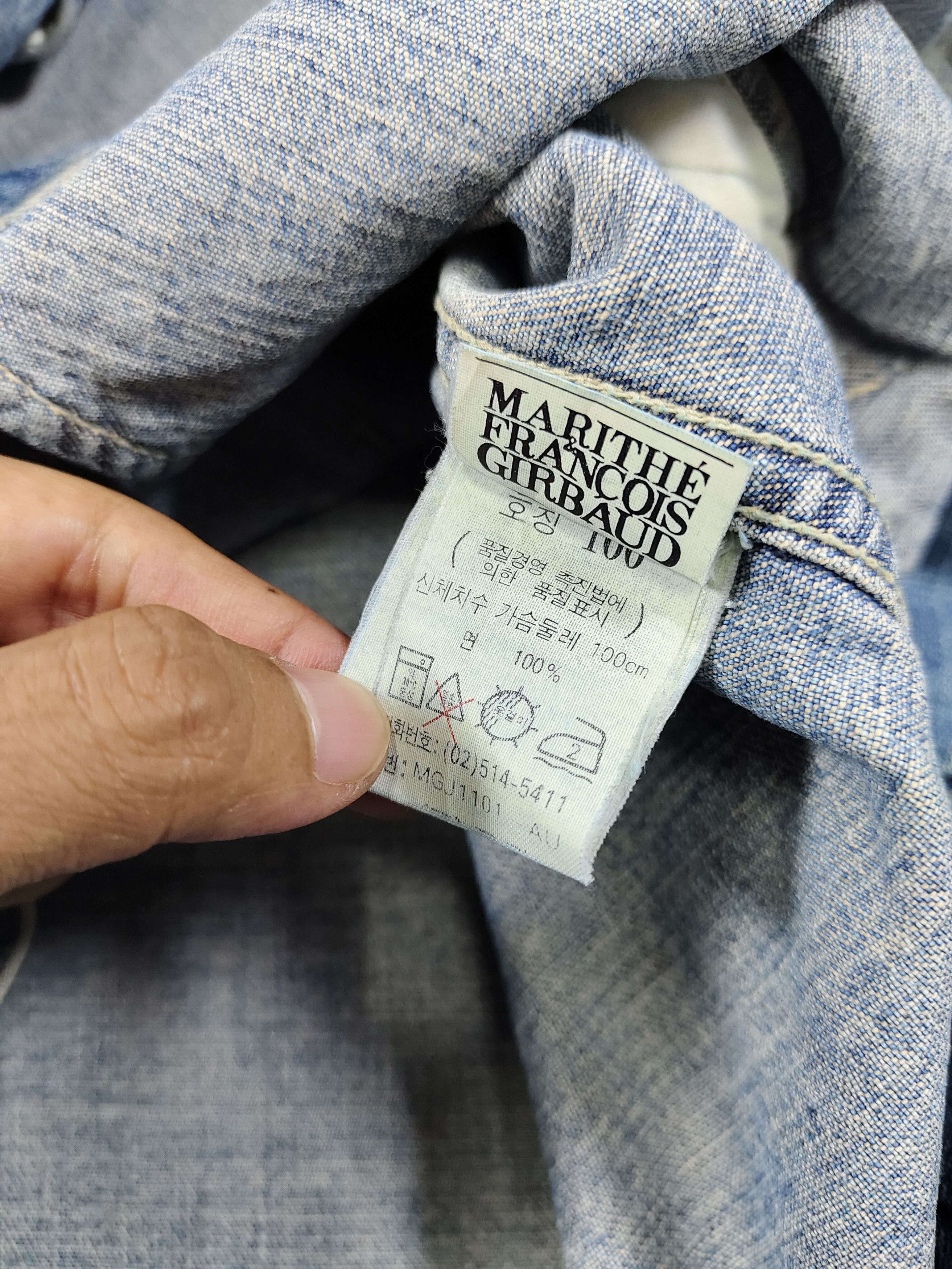 Marithe + Francois Girbaud 90s MFG🔥Stone Washed Y2K Oversize Denim Jacket Size US L / EU 52-54 / 3 - 10 Thumbnail
