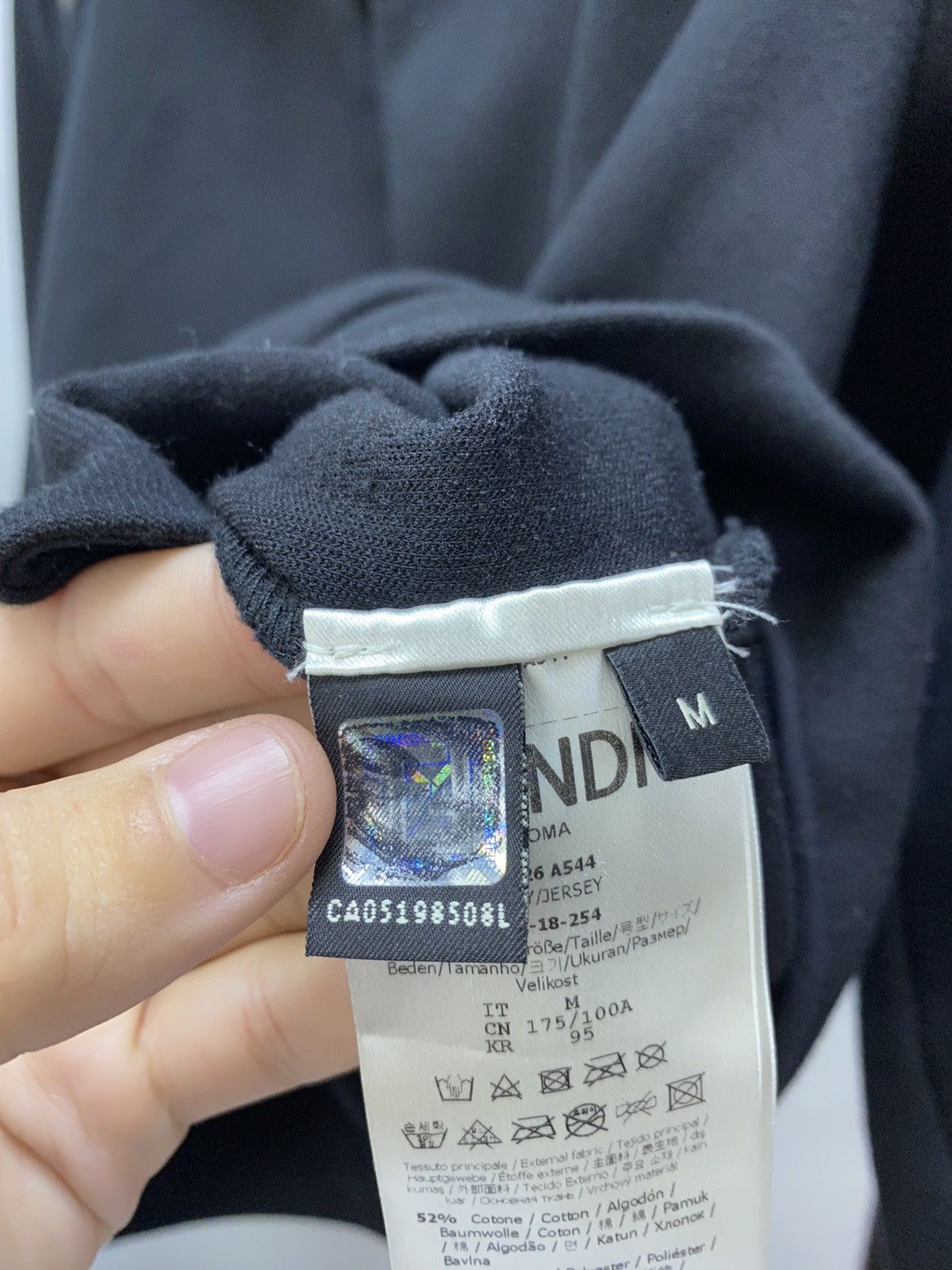 Fendi Fendi Monogram Hoodie Men’s M Black Hood Logo Hype Styled Size US M / EU 48-50 / 2 - 22 Thumbnail