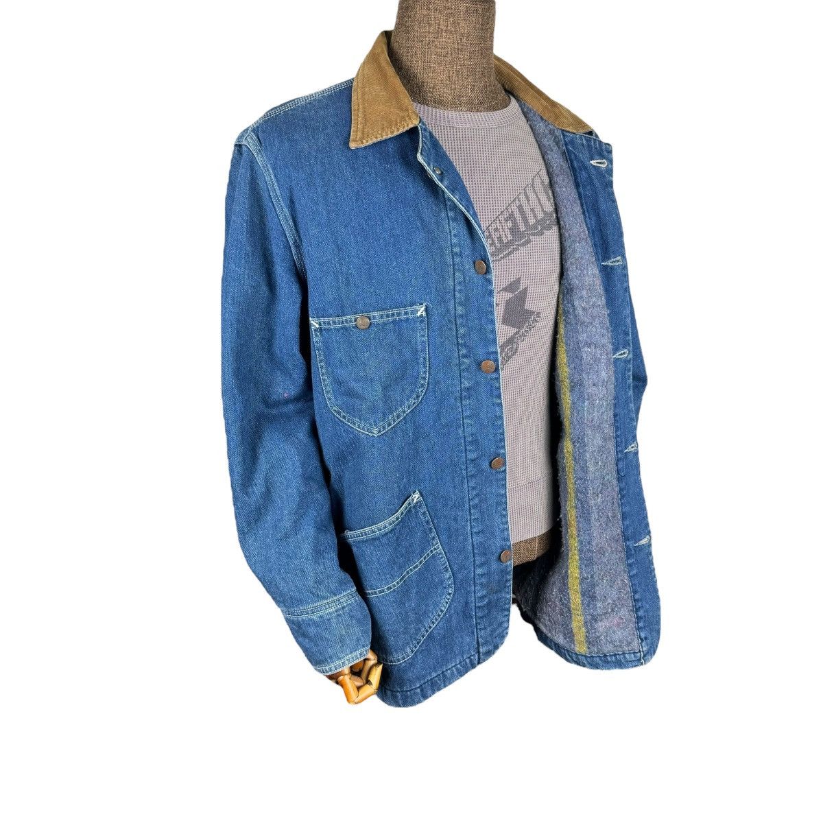 Lee ❄️LEE DENIM CORDUROY COLLAR WORKWEAR JACKET Size US L / EU 52-54 / 3 - 3 Thumbnail