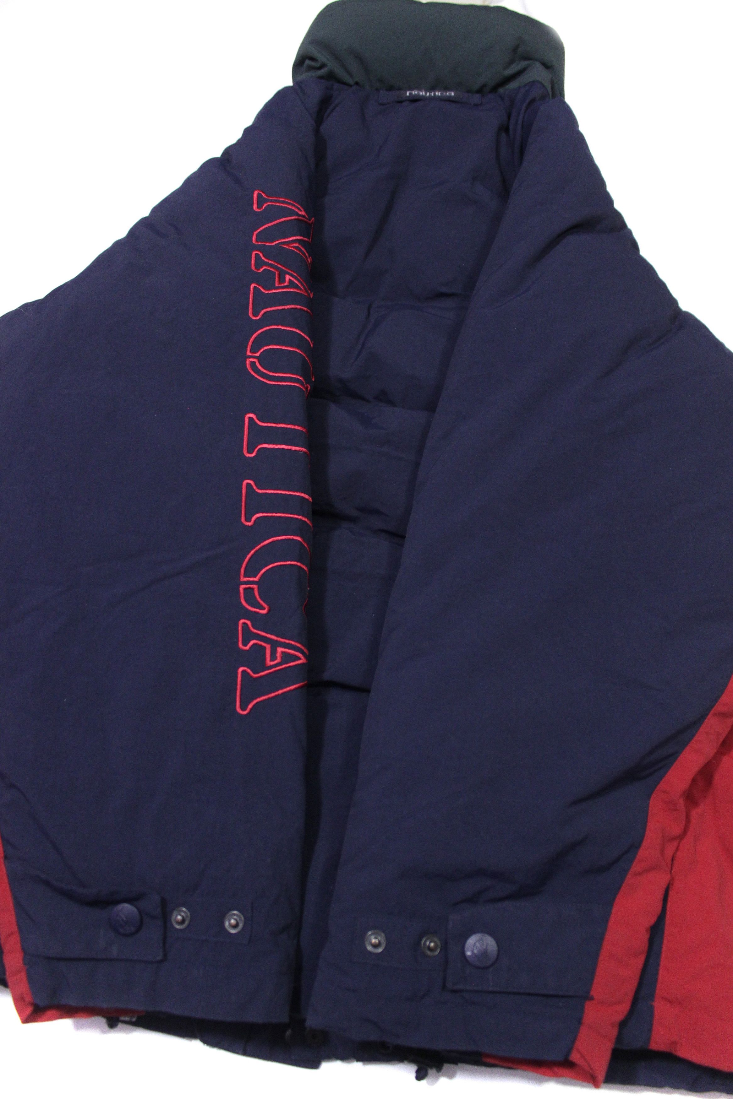 Nautica 00S Big Logo Duck Down Jacket Size US XL / EU 56 / 4 - 6 Thumbnail