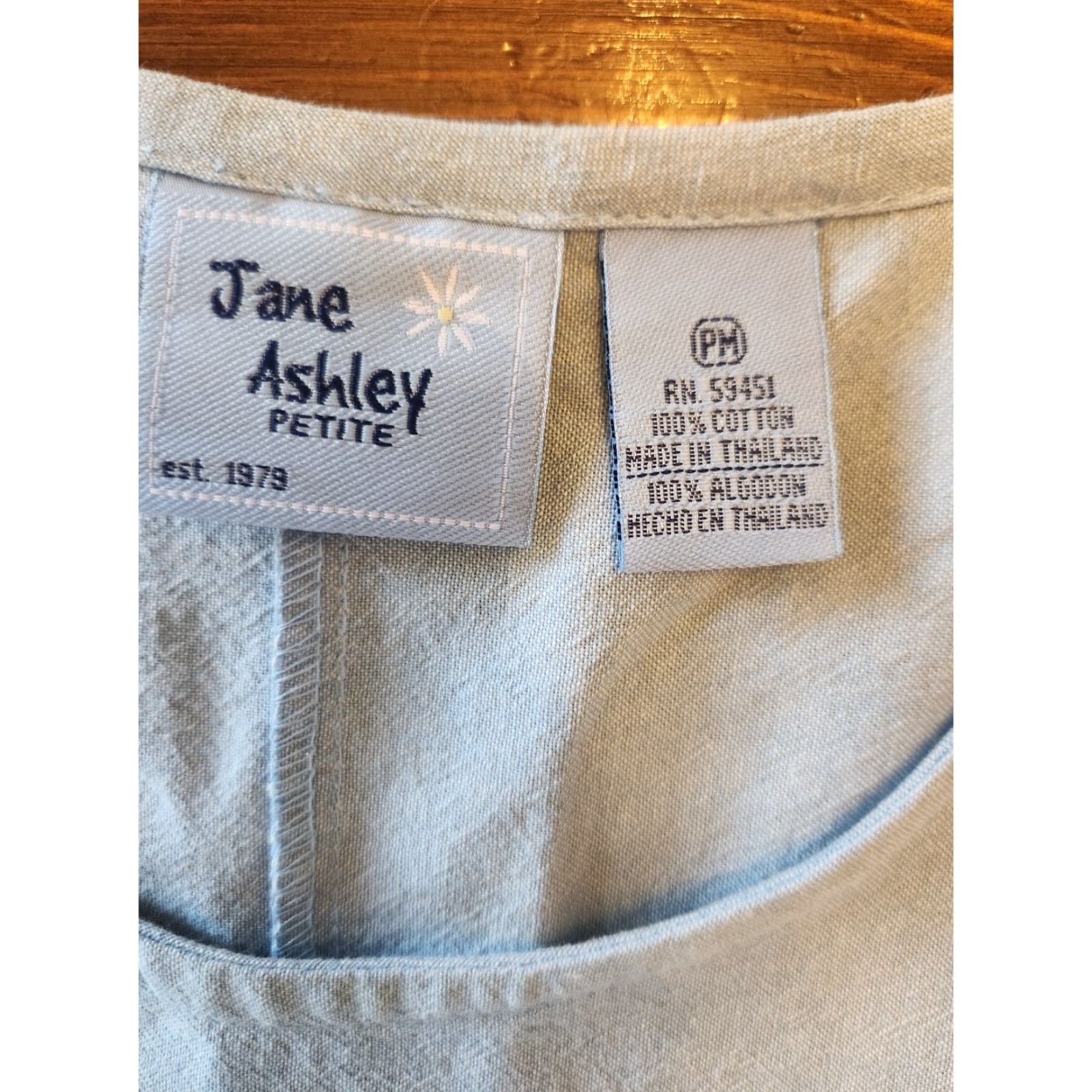 Vintage VINTAGE Jane Ashley Light Blue Boat Embroidered Shift Dress Petite M Blue 1990s Womens Size M / US 6-8 / IT 42-44 - 6 Thumbnail