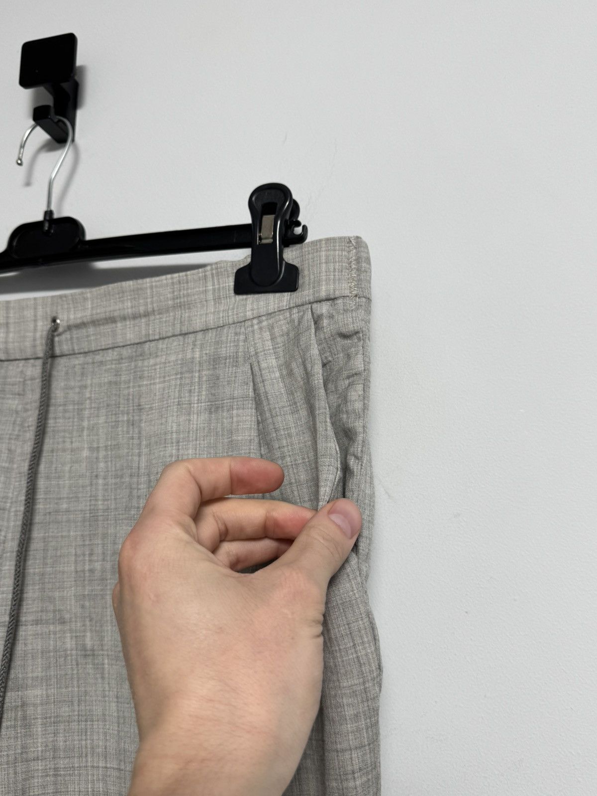 Fabiana Filippi Fabiana Filippi Womens Merino Wool Pants Drawstring Trousers Size 30" / US 8 / IT 44 - 9 Thumbnail