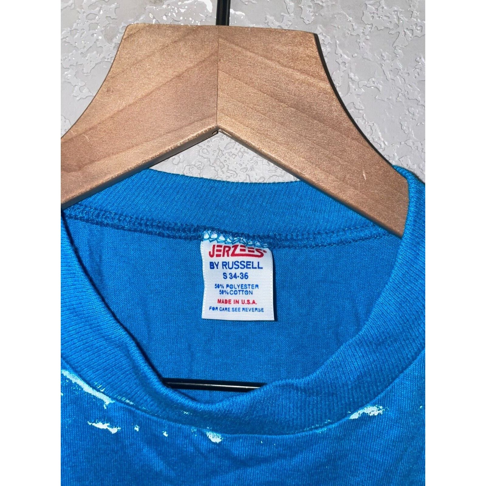 Jerzees Vintage Estes Park Shirt Beach Club Blue Tee 80s VTG Small Size US S / EU 44-46 / 1 - 5 Thumbnail
