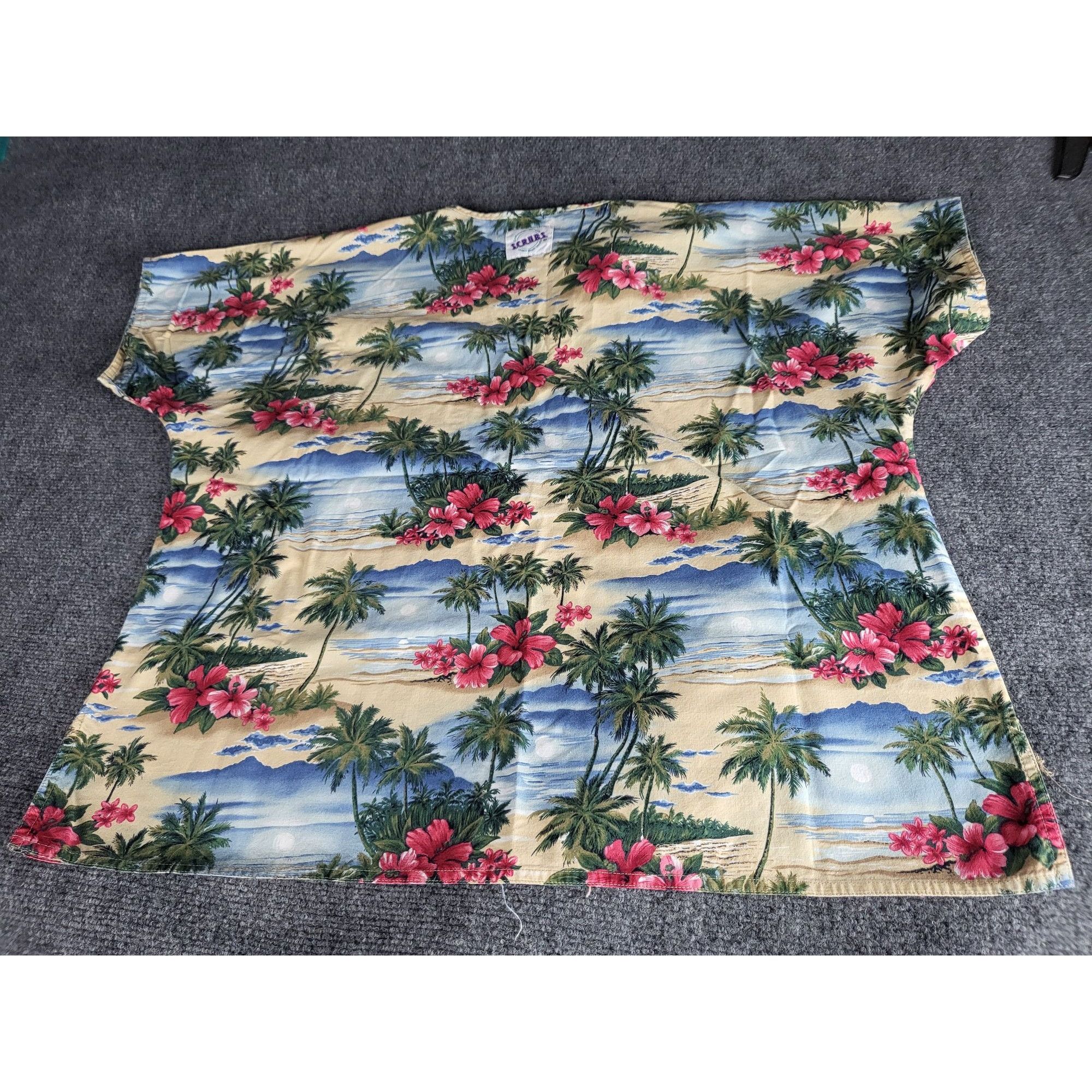 Vintage S.C.R.U.B.S Rare Tropical Scrub Top Unisex Sz L Island Beach Size L / US 10 / IT 46 - 2 Thumbnail