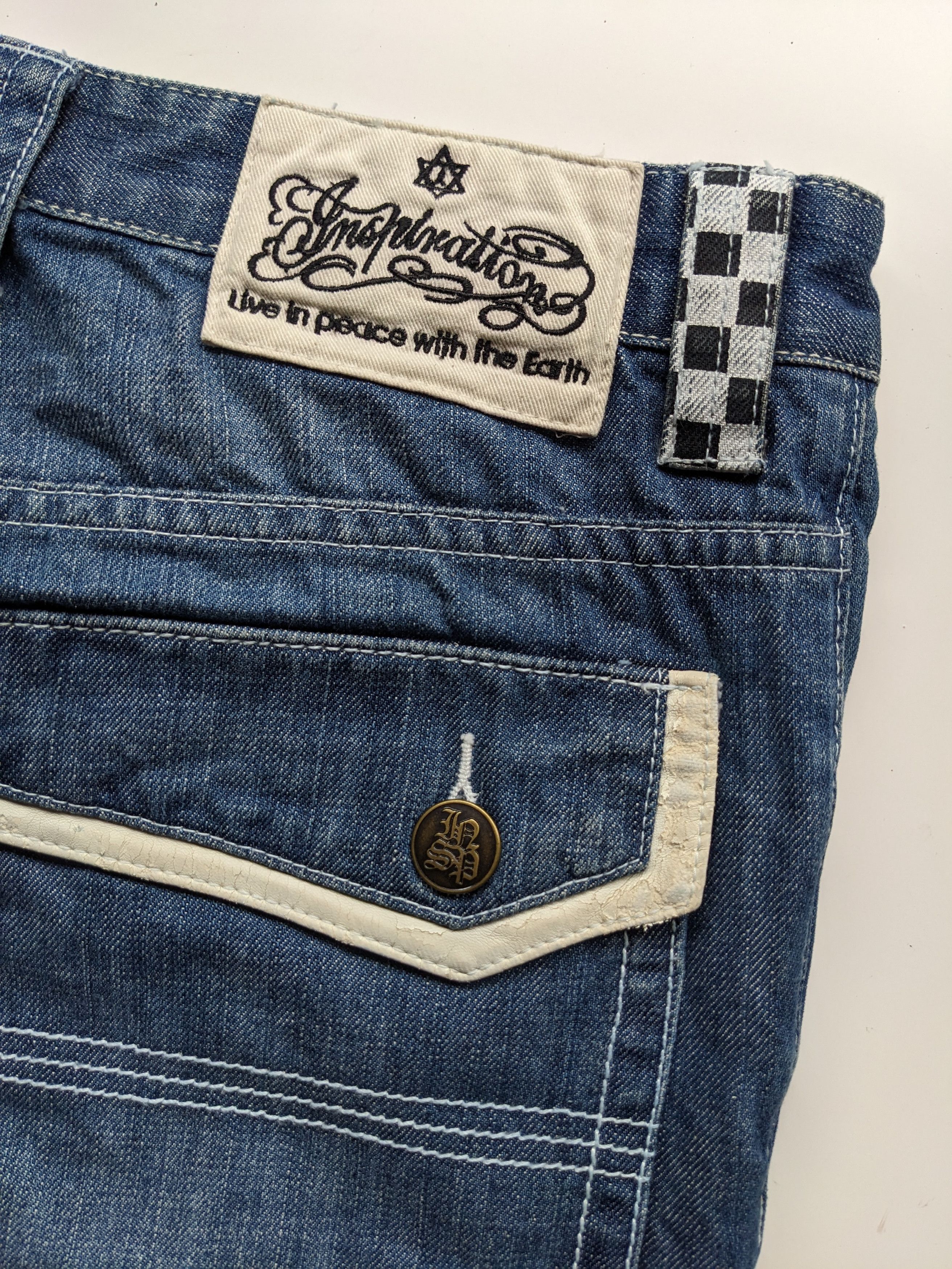 If Six Was Nine × Japanese Brand × Jean Insp curve distressed jeans Size US 33 - 7 Thumbnail