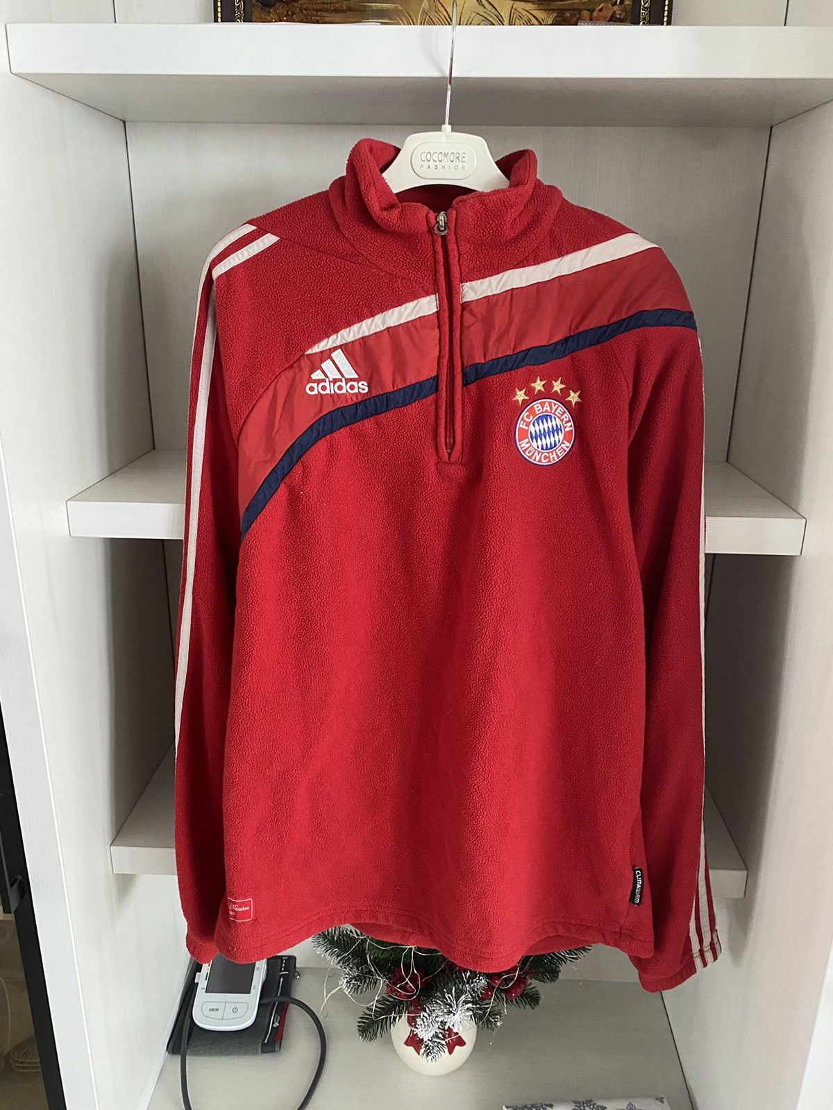 Adidas Vintage Adidas Bayern Munich Fleece Sweatshirt Football Y2K Size US L / EU 52-54 / 3 - 2 Thumbnail