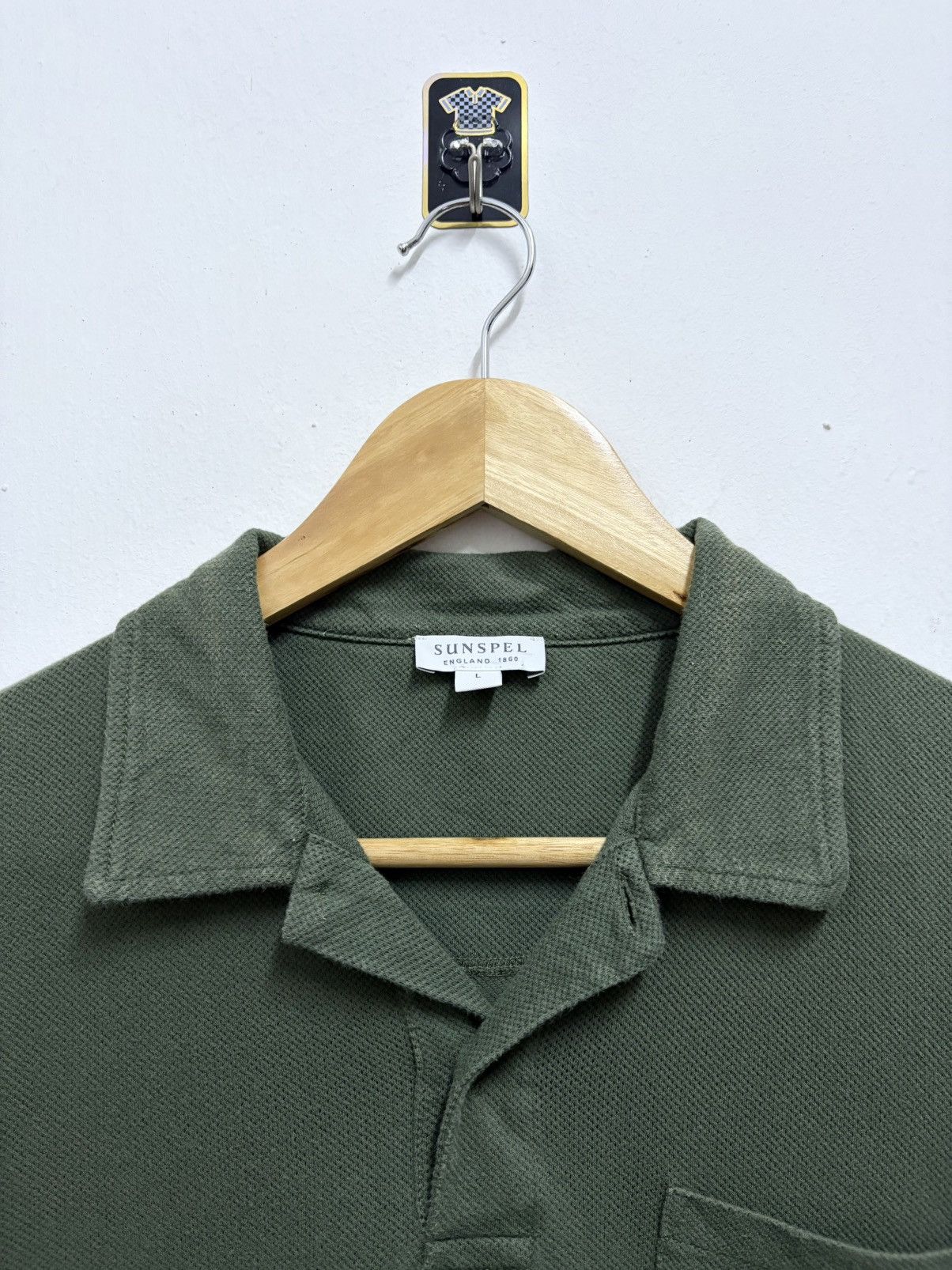 Sunspel 2000’s Sunspel England Basics Cotton Green Polo Shirt Size US M / EU 48-50 / 2 - 8 Thumbnail