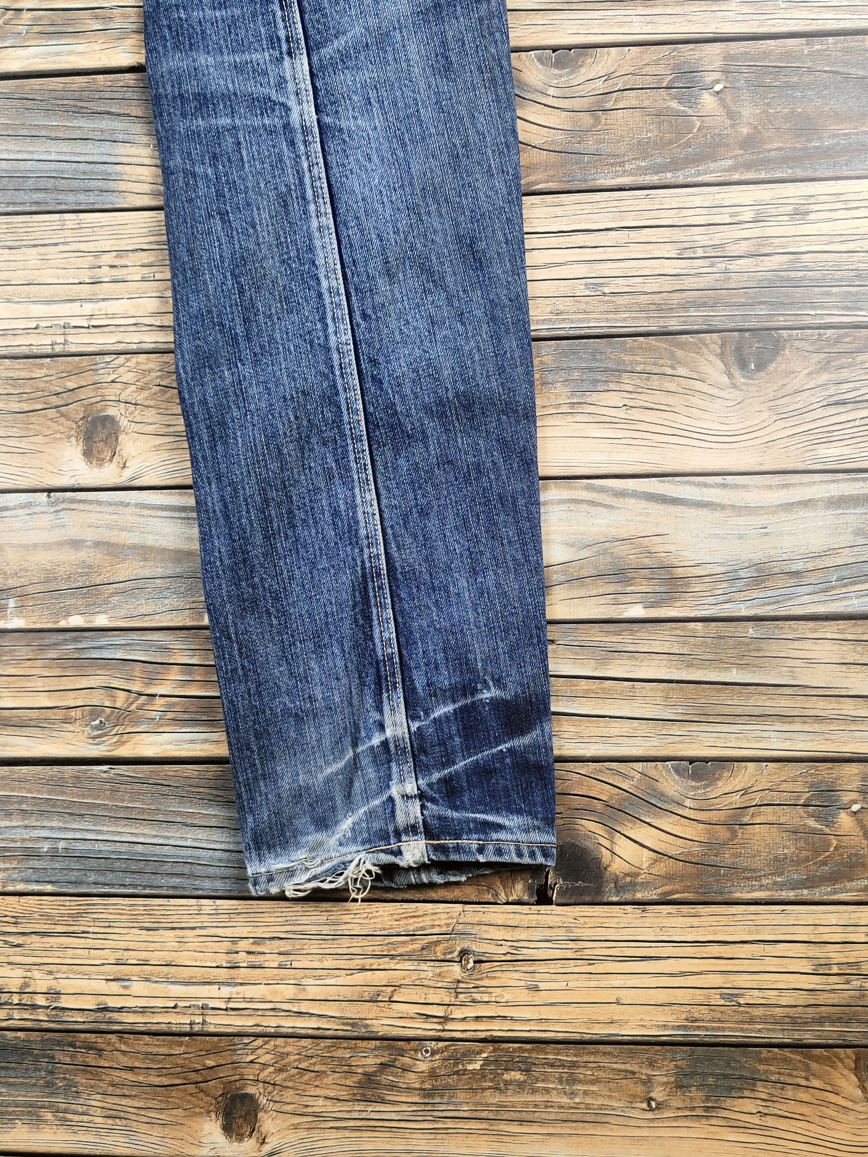 Levi's DL Levi's engineered Blue Distressed Ripped Jeans #46-822 Size US 31 - 13 Thumbnail