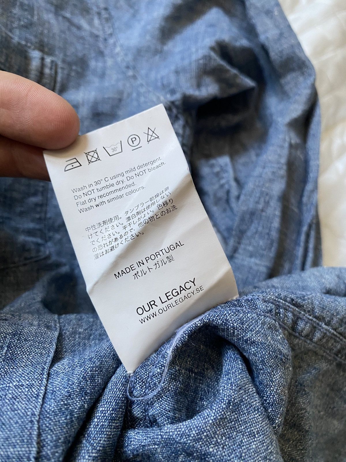 Our Legacy Our Legacy Blue Chambray 1940s Shirt Hemp Organic Cotton y2k Size US M / EU 48-50 / 2 - 13 Thumbnail