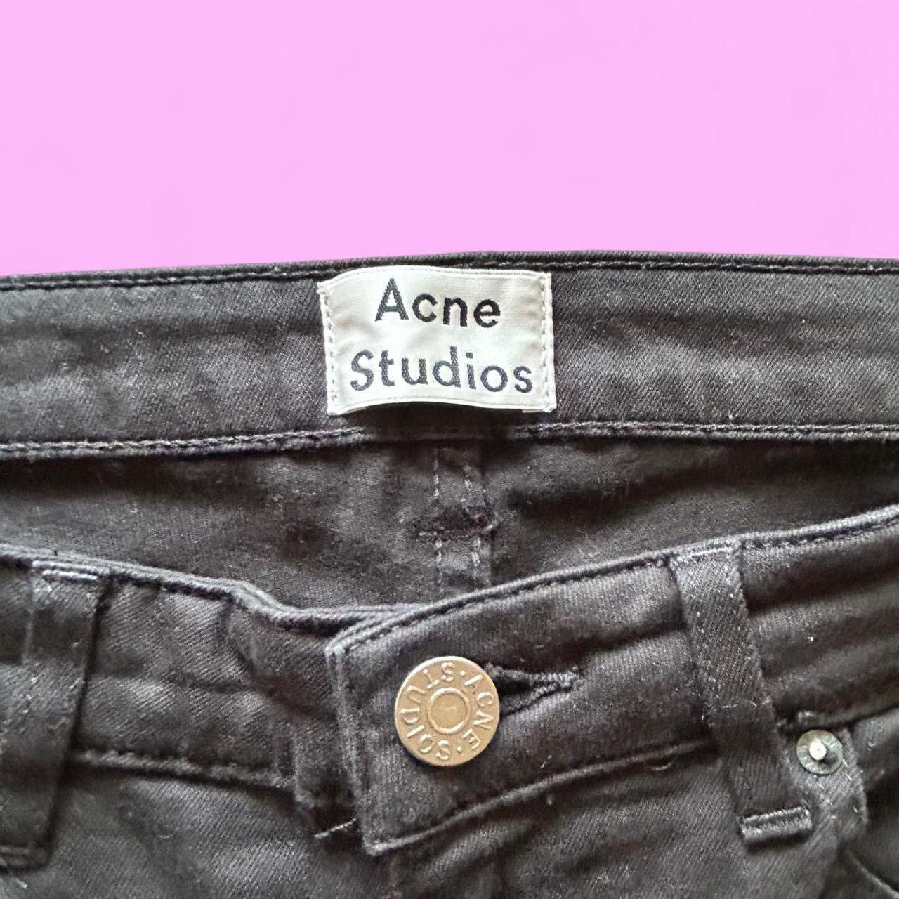 Acne Studios Acne Studios black straight-leg jeans Size 30" / US 8 / IT 44 - 2 Thumbnail
