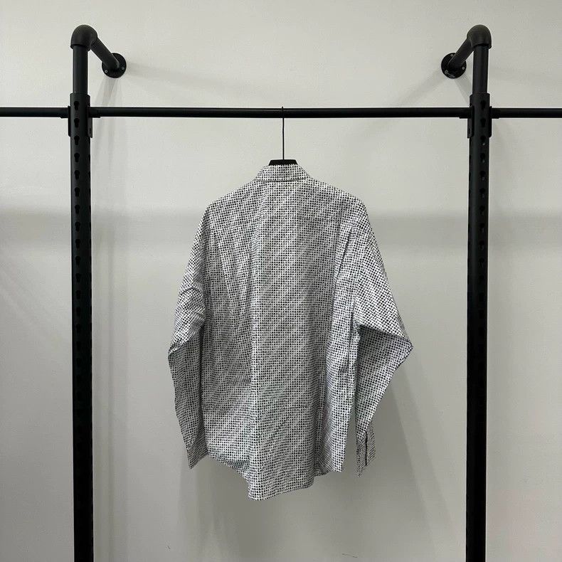 Balenciaga Balenciaga size 38 FW21 Full monogram logo long-sleeved shi Size US M / EU 48-50 / 2 - 2 Thumbnail