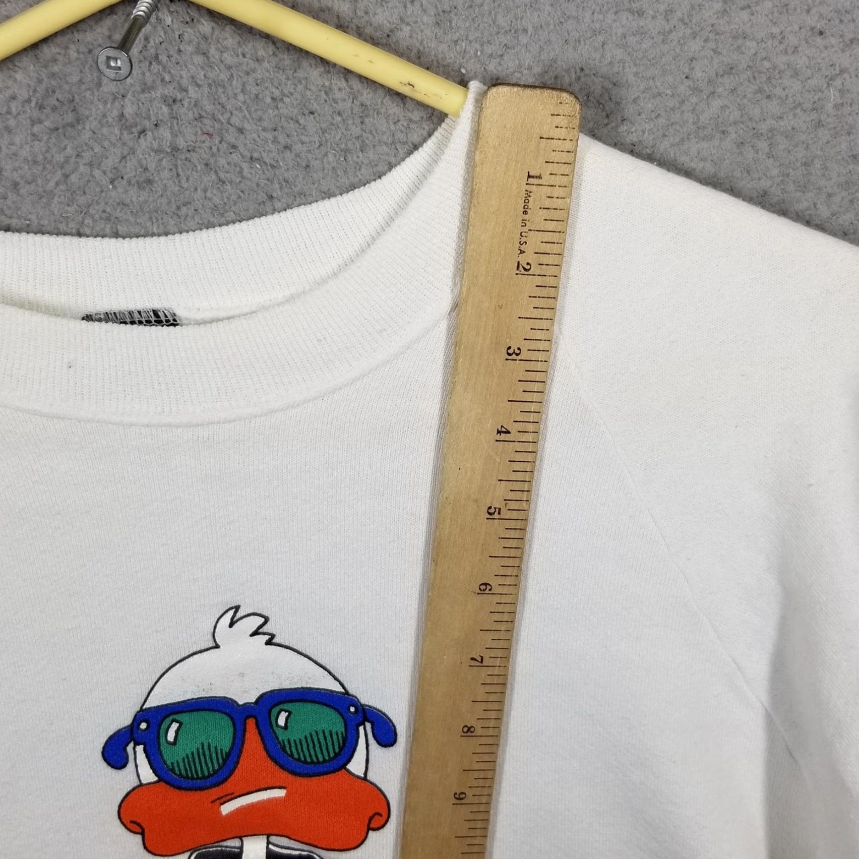 Vintage Vintage Screen Stars Sweatshirt Mens Large White Crewneck Duck Made USA 90s Size US L / EU 52-54 / 3 - 5 Thumbnail