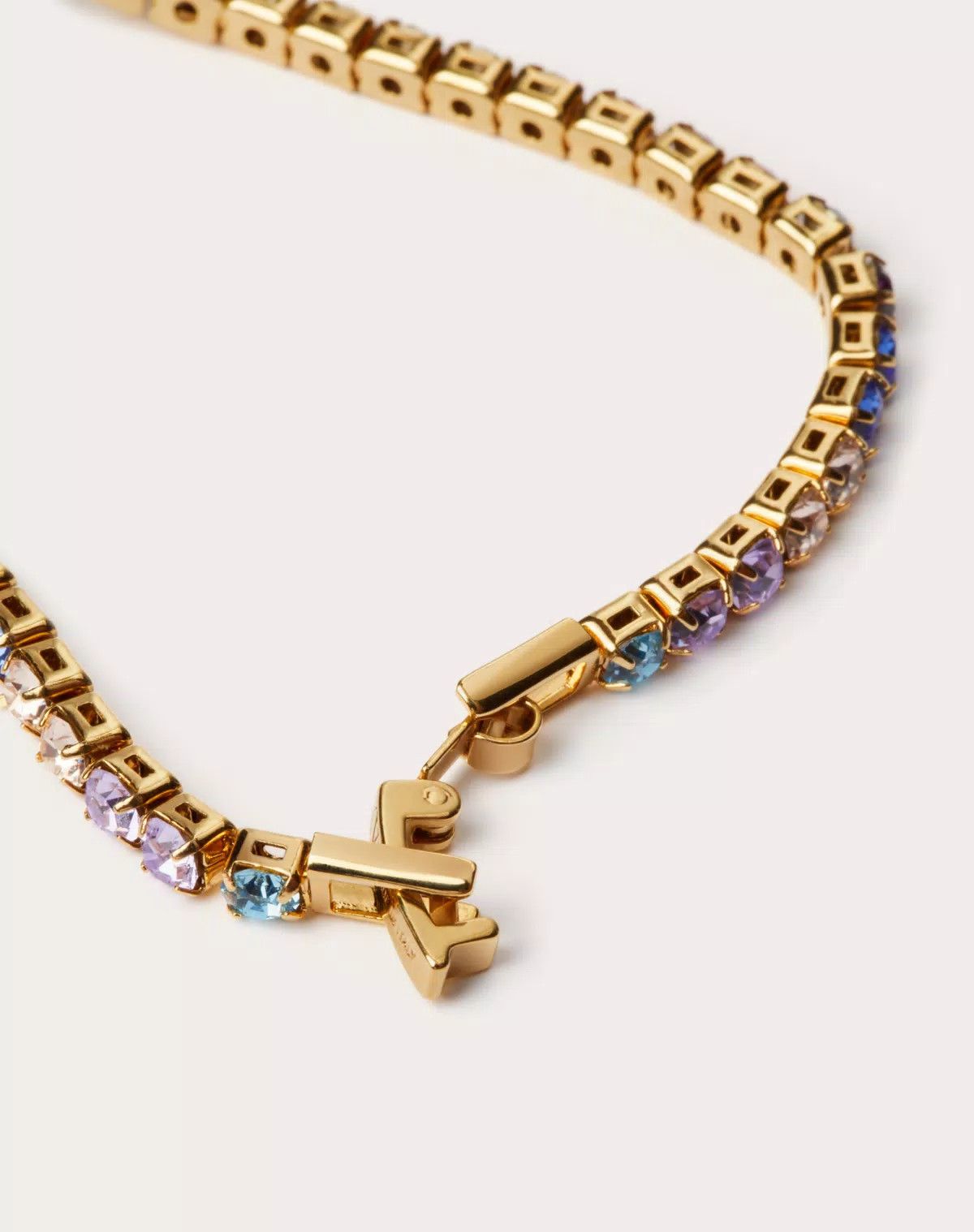 Valentino o1s1wg110426 Size: L / Rainbow Metal And Crystal Bracelet Size ONE SIZE - 4 Thumbnail