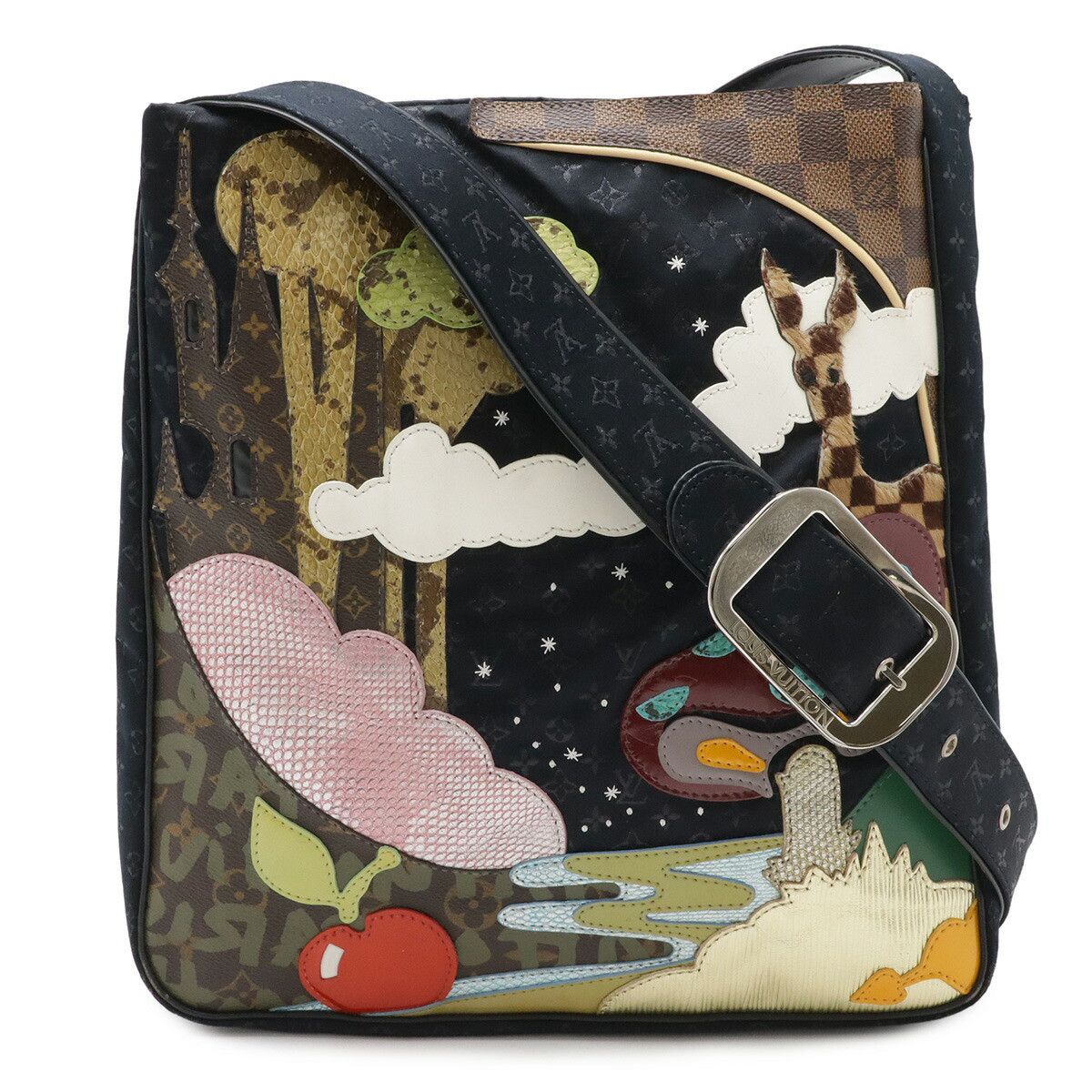 Louis Vuitton Louis Vuitton Louis Vuitton Monogram Satin Conte de Fees Shoulder Bag Textile Shoulder Bag M92276 DUTY FREE for USA Size ONE SIZE - 1 Thumbnail