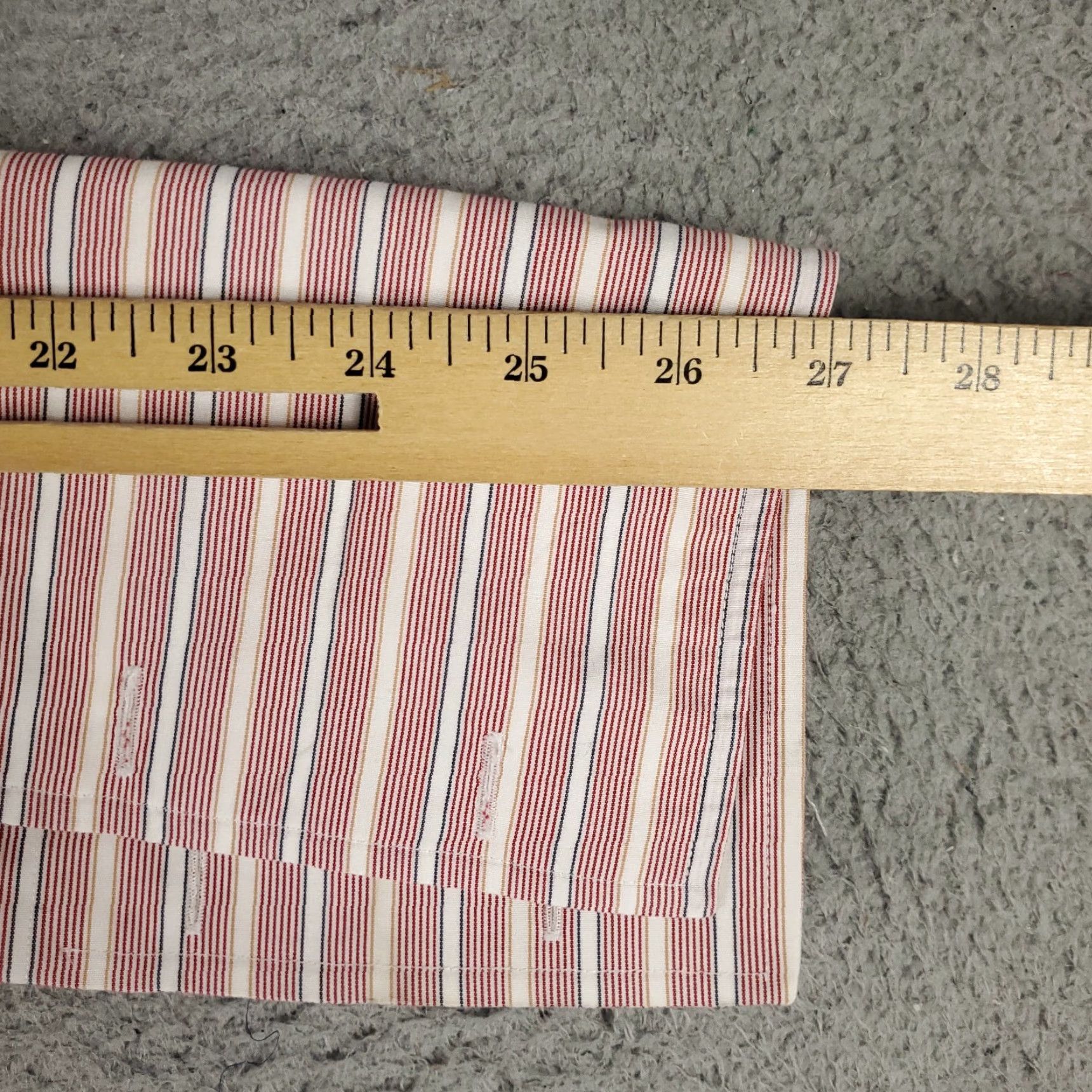 Brooks Brothers Brooks Brothers Dress Shirt Mens Size 16 Red Striped French Cuff Button Up Size 42R - 6 Thumbnail