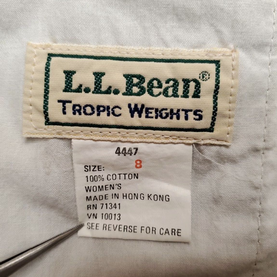Vintage VINTAGE L.L.Bean Pants Womens 8 Chino Beige Lightweight Casual Front Pleated 32in Inseam Womens Size 30" / US 8 / IT 44 - 3 Thumbnail