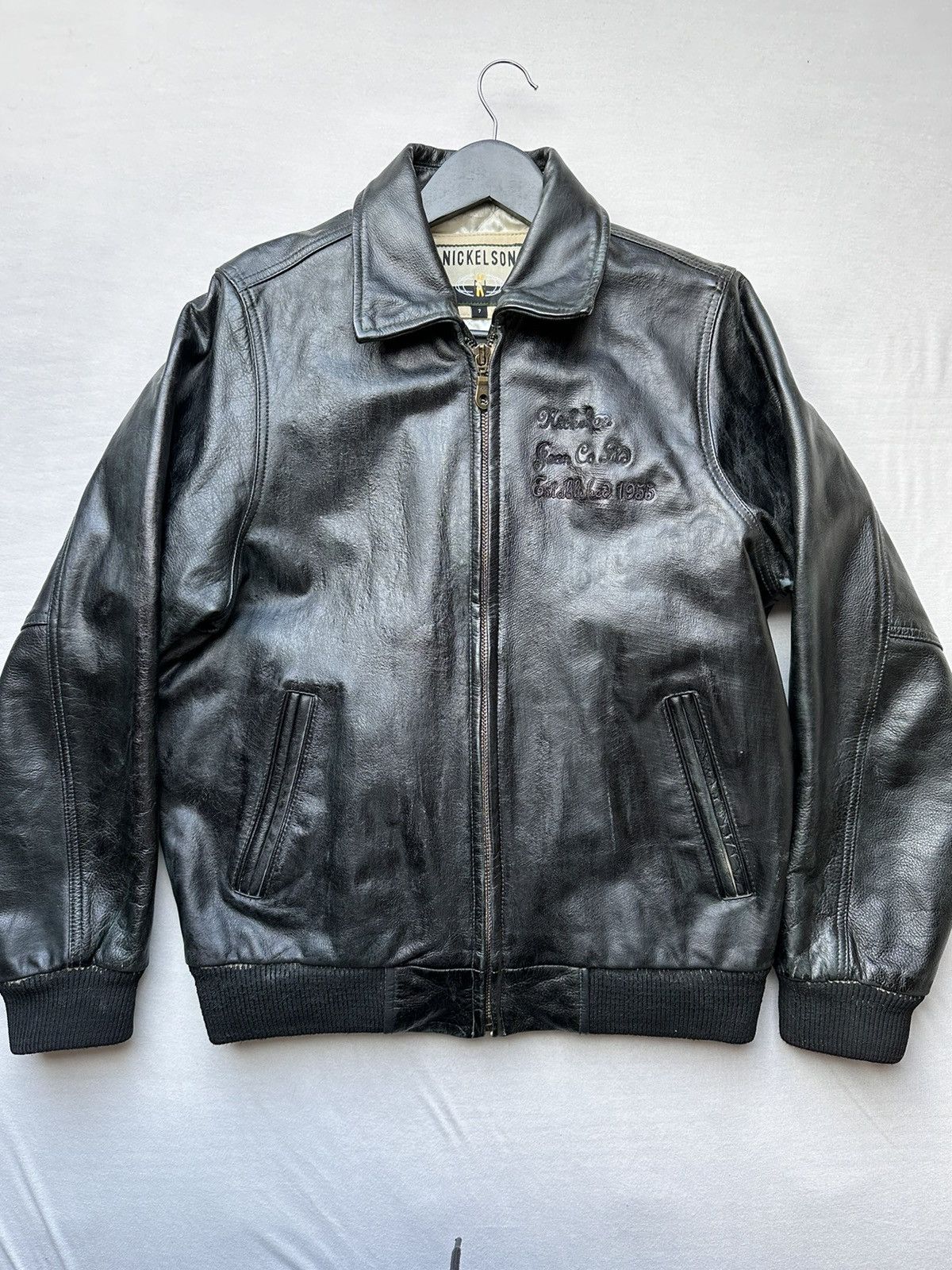 Designer × Vintage vintage selfmade leather jacket Size US S / EU 44-46 / 1 - 1 Thumbnail