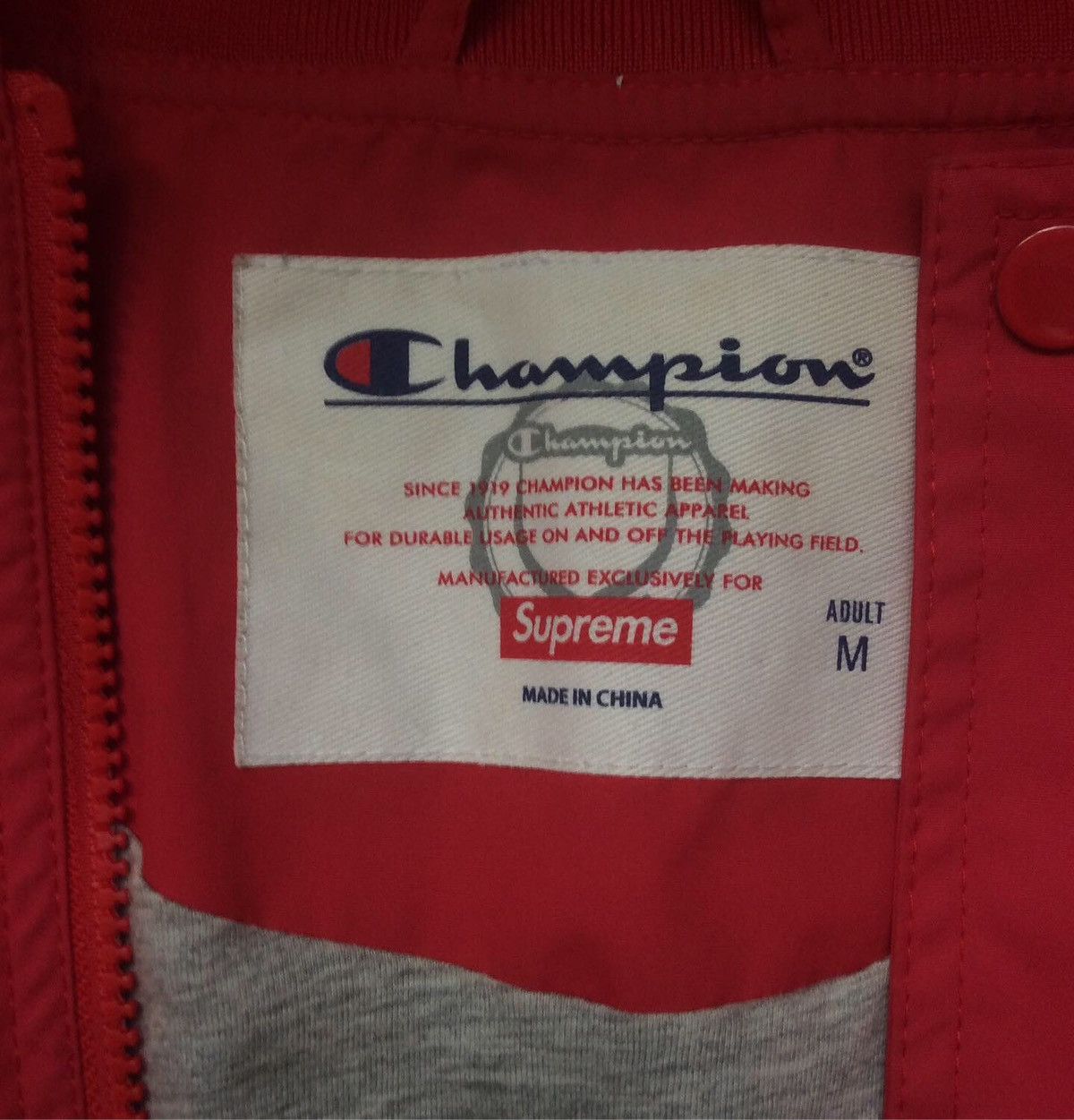 Champion × Supreme Supreme x Champion warm up jacket Size US M / EU 48-50 / 2 - 4 Thumbnail