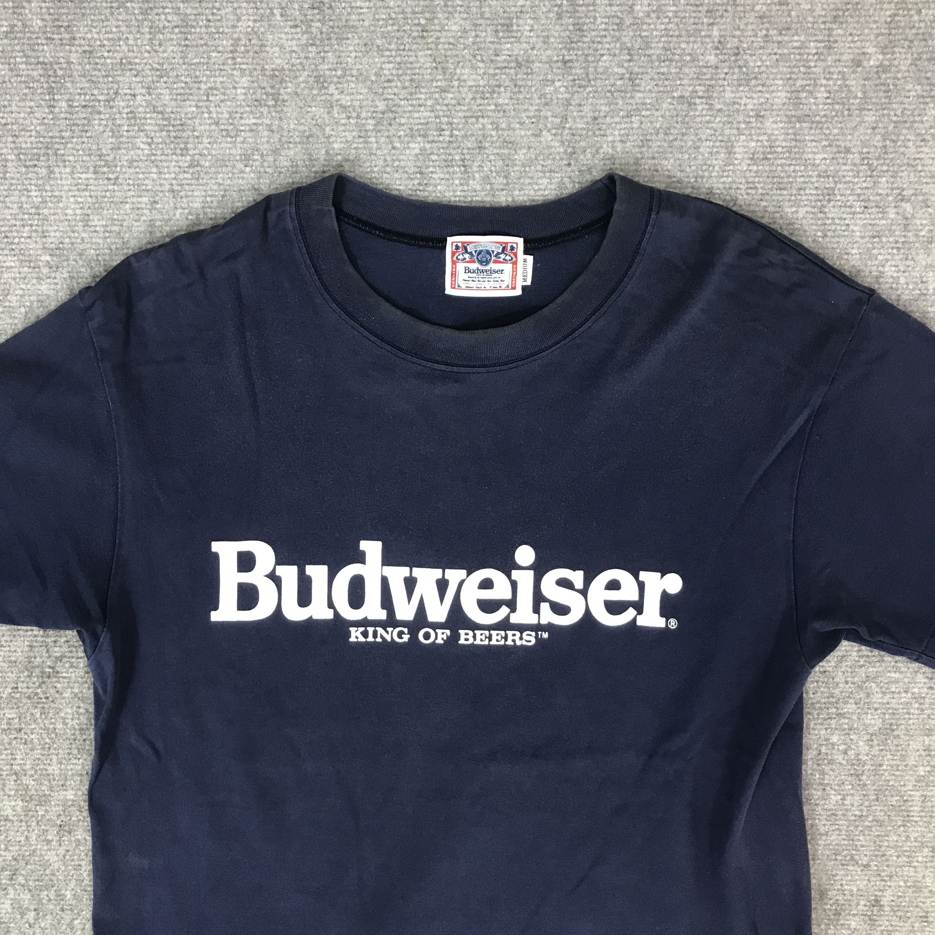 Budweiser VINATGE BUDWEISER NAVY T-SHIRT Size US M / EU 48-50 / 2 - 2 Thumbnail