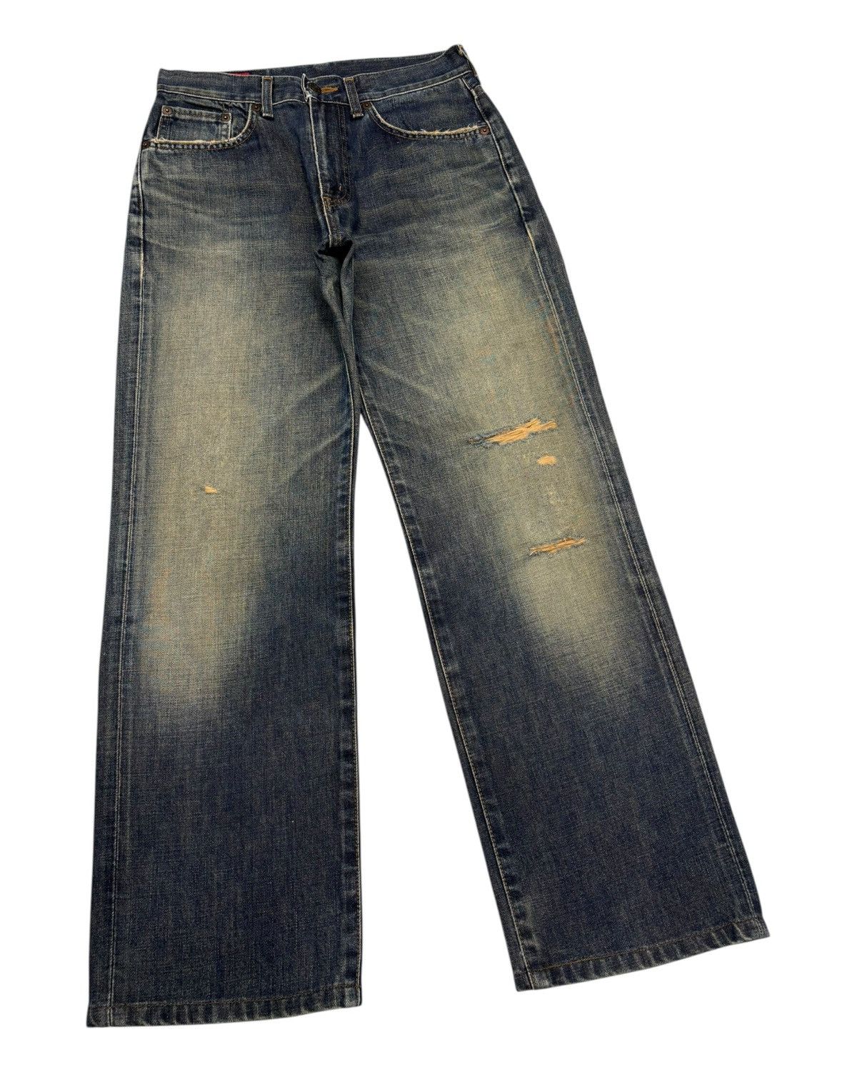 Kapital Edwin 503z Rusty Loose Jean Distressed Denim Size US 28 / EU 44 - 2 Thumbnail