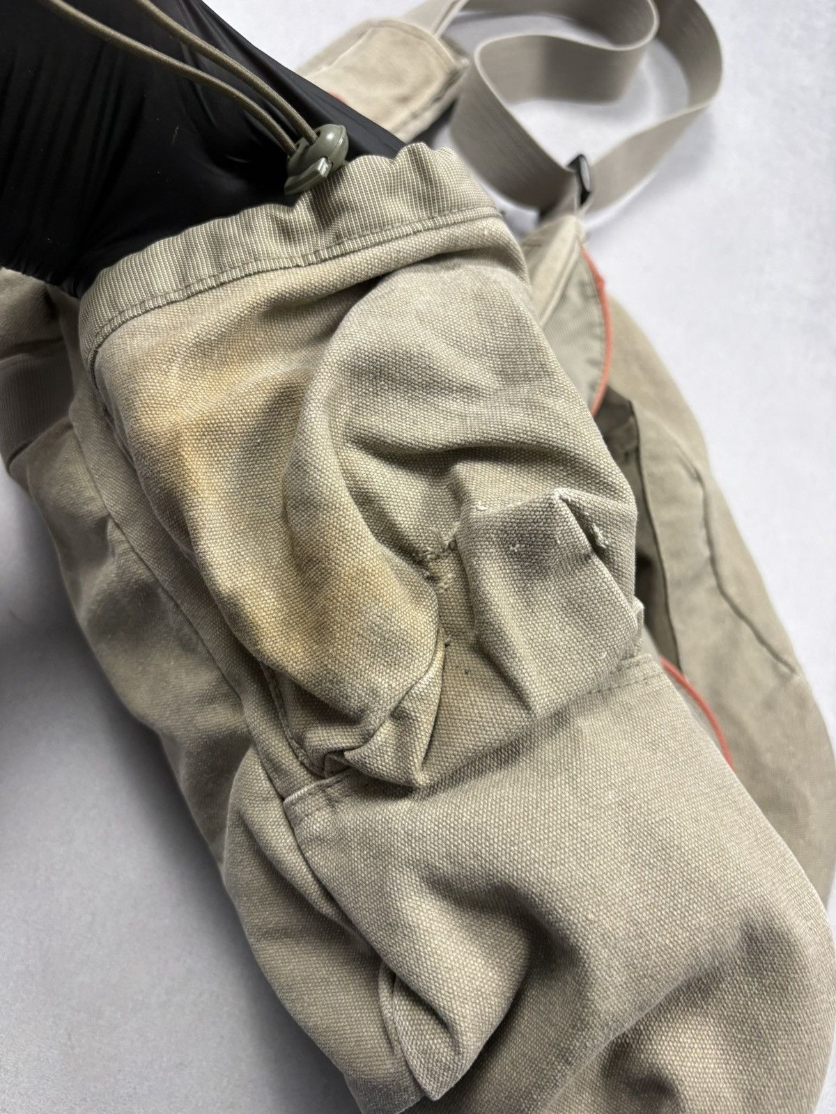 Fjallraven Fjällräven Canvas Shoulder Messenger Bag Beige Vintage Y2K Size ONE SIZE - 6 Thumbnail