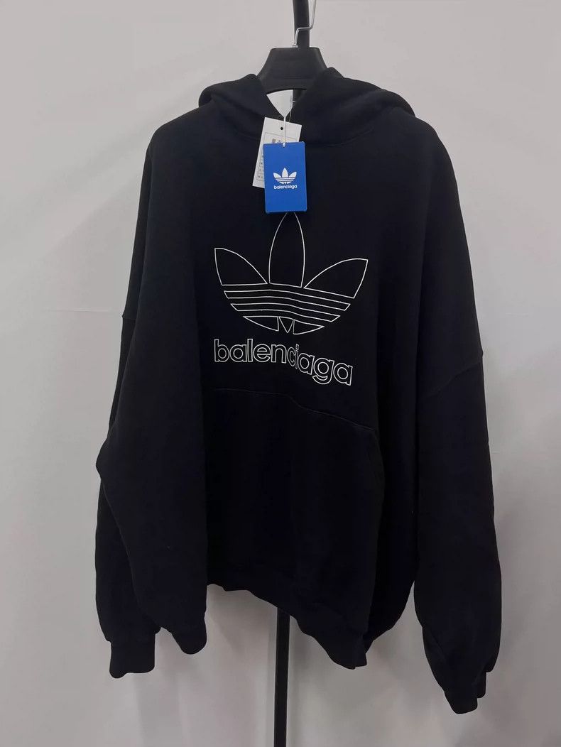 Balenciaga Balenciaga SS23 Logo monogrammed hooded sweatshirt 2504-Nex Size US L / EU 52-54 / 3 - 1 Thumbnail