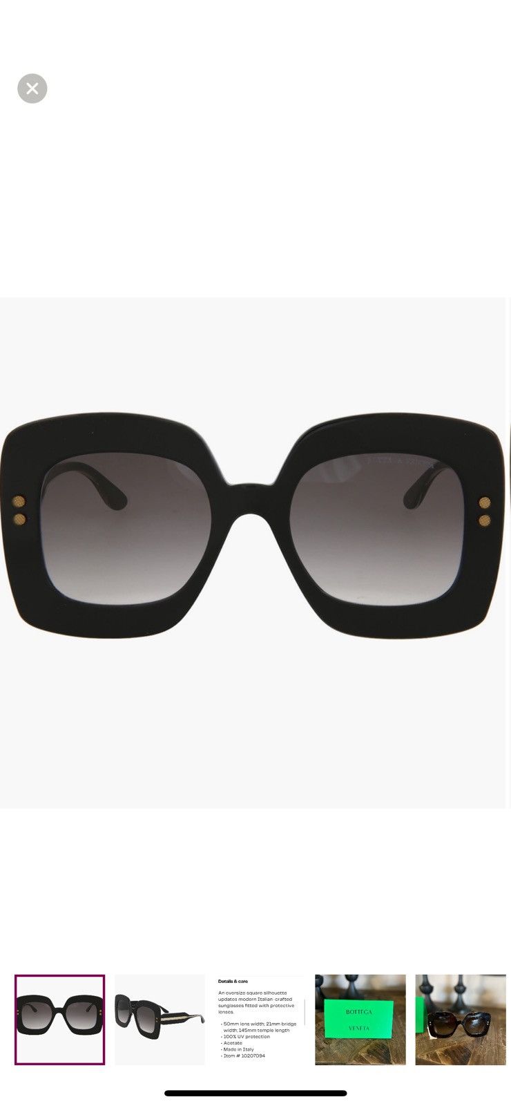 Bottega Veneta Bottega Veneta Sunglasses Size ONE SIZE - 1 Thumbnail