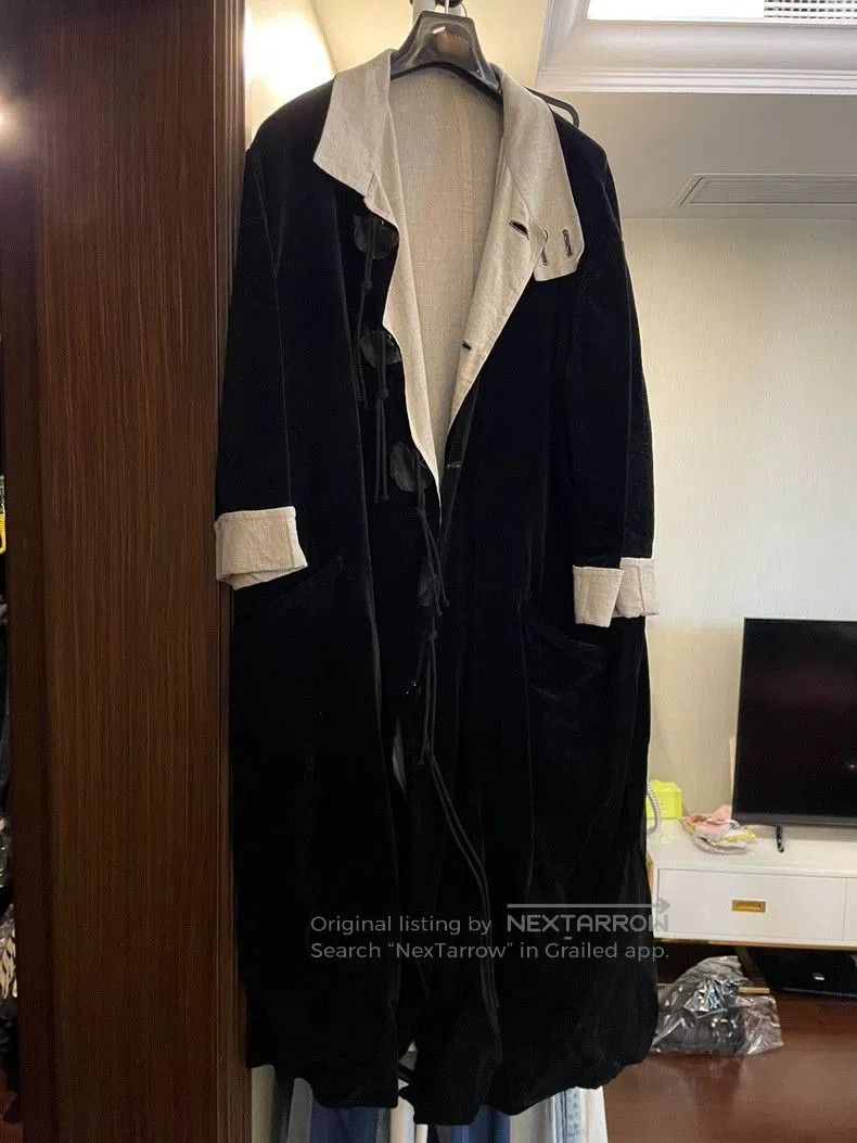 Yohji Yamamoto 21AW Linen Velvet Coat.
