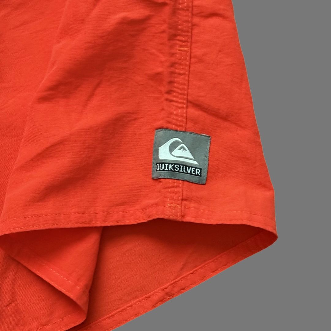 Quiksilver Vintage 90s Surf Quiksilver 18" Orange Boardshorts Size 30 Size US 30 / EU 46 - 2 Thumbnail
