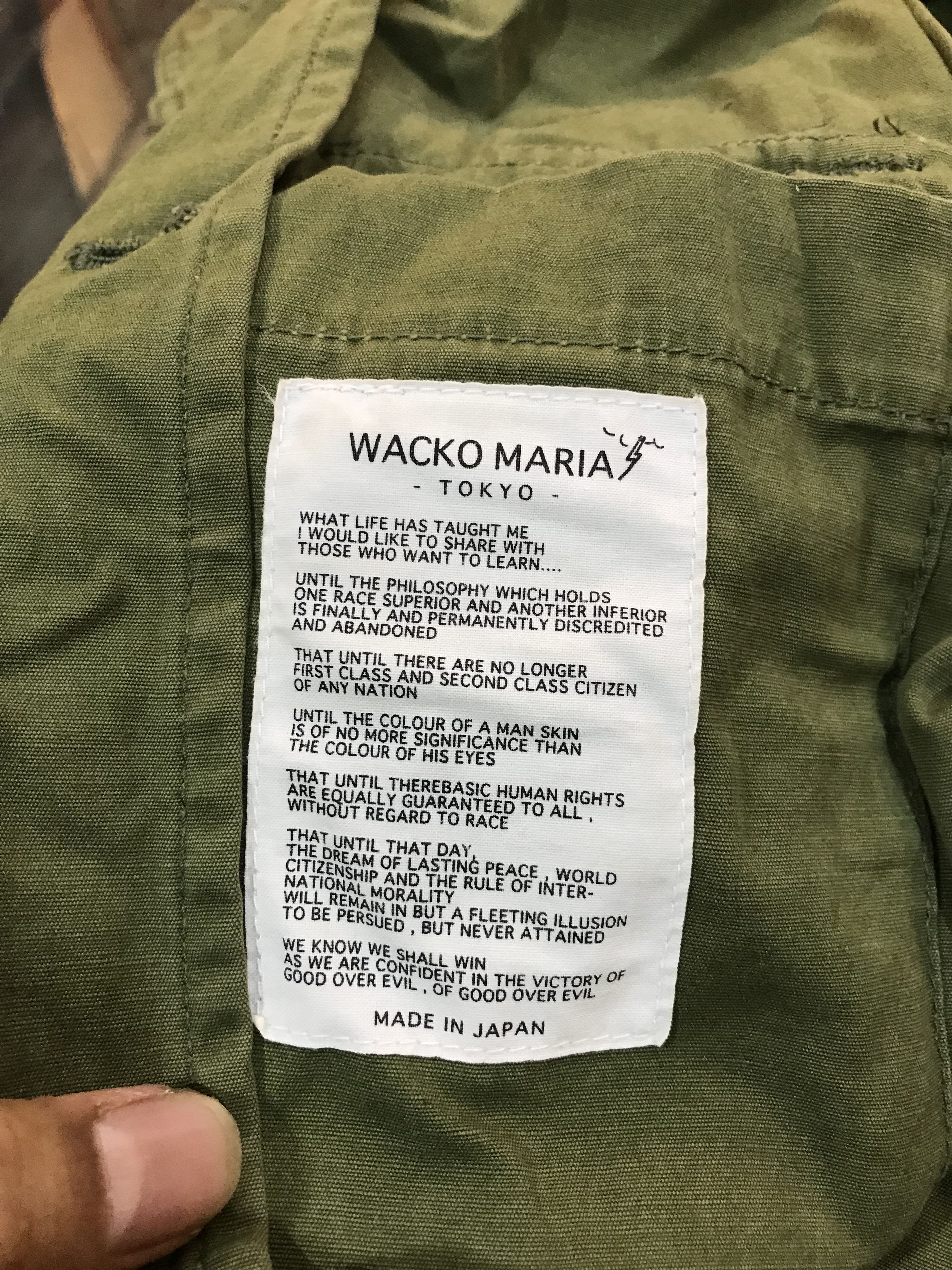 Wacko Maria Wacko Maria The Guilty Parties Army Style Jacket Size US S / EU 44-46 / 1 - 10 Thumbnail