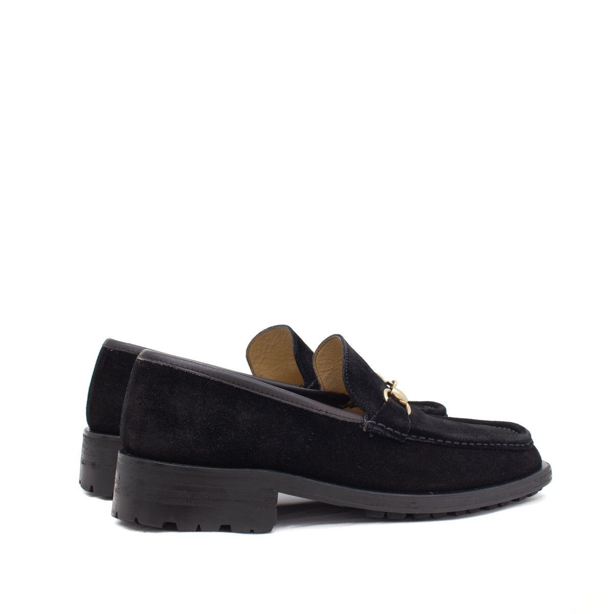 Gucci × Tom Ford VTG GUCCI Tom Ford Era Black Suede Horsebit Lug Sole Loafers Size US 8.5 / EU 41-42 - 4 Thumbnail