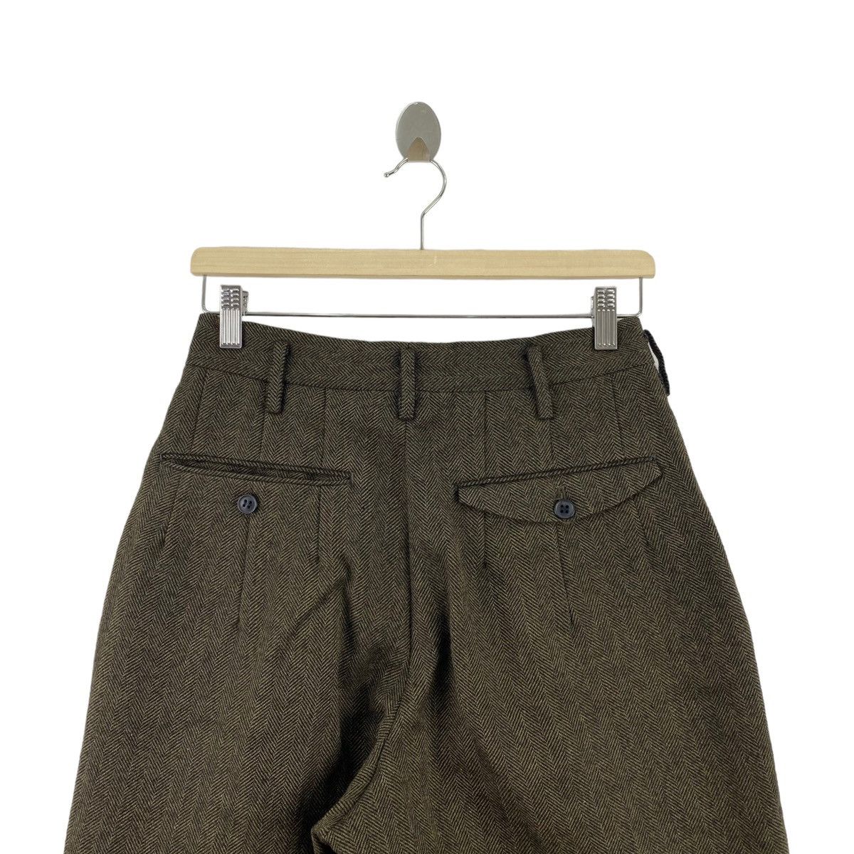 Japanese Brand GRASS MEN'S By JUN SAITO Japanese Designer Baggy Brown Size US 27 - 4 Thumbnail