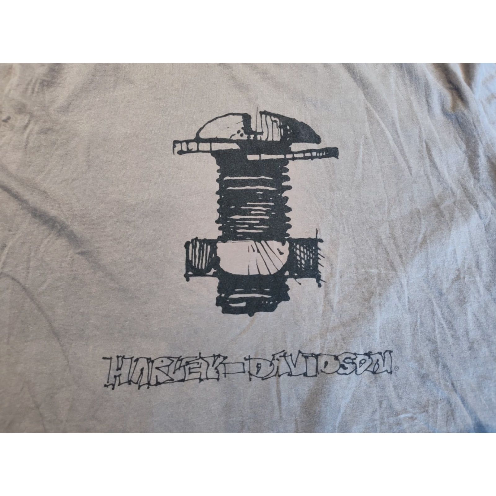 Harley Davidson Harley-Davidson T-Shirt Mens Medium Gray Skull Logo USA Made Short Sleeve Crew Neck Size US M / EU 48-50 / 2 - 2 Thumbnail
