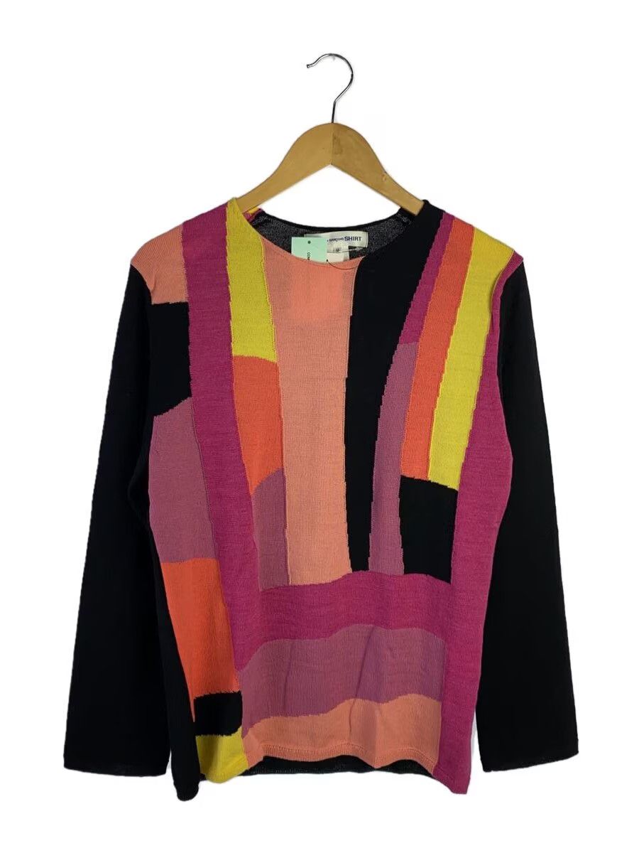 Comme des Garcons × Comme des Garcons SHIRT Panel Pattern Wool Knit Sweater Size US M / EU 48-50 / 2 - 1 Thumbnail
