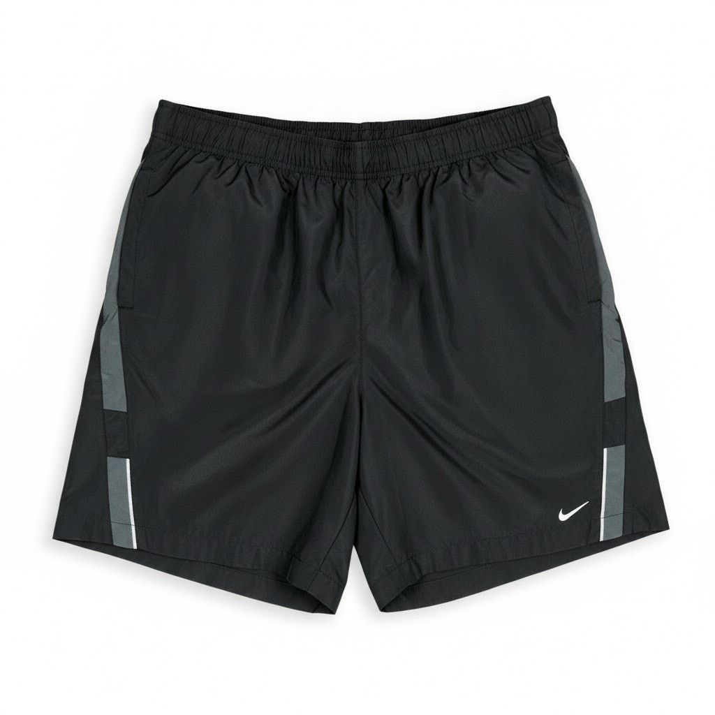 Nike Nike Dri-Fit Mens Large Black Gray Lined 7" Running Shorts Size US 36 / EU 52 - 1 Thumbnail
