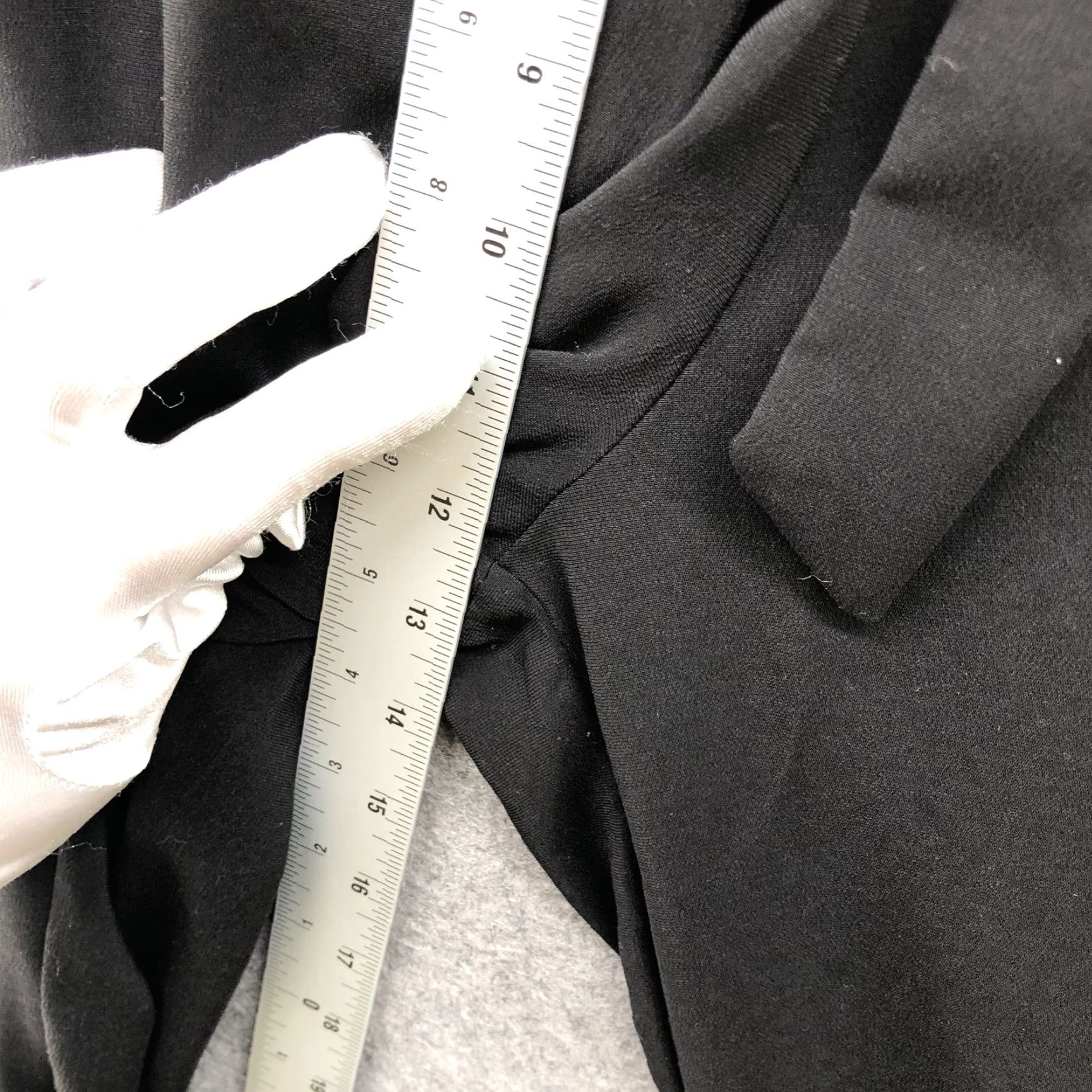 Zara Zara Wide Leg Crop Dress Pants Womens L Black Tie Waist High Rise Pants Size 36" / US 14 / IT 50 - 6 Thumbnail