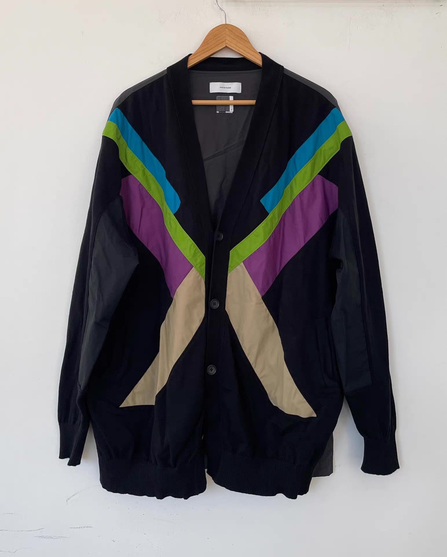 Facetasm Facetasm 21SS Vintage Paneled Men's Lightweight Cardigan Ｑ21 Size US M / EU 48-50 / 2 - 1 Thumbnail