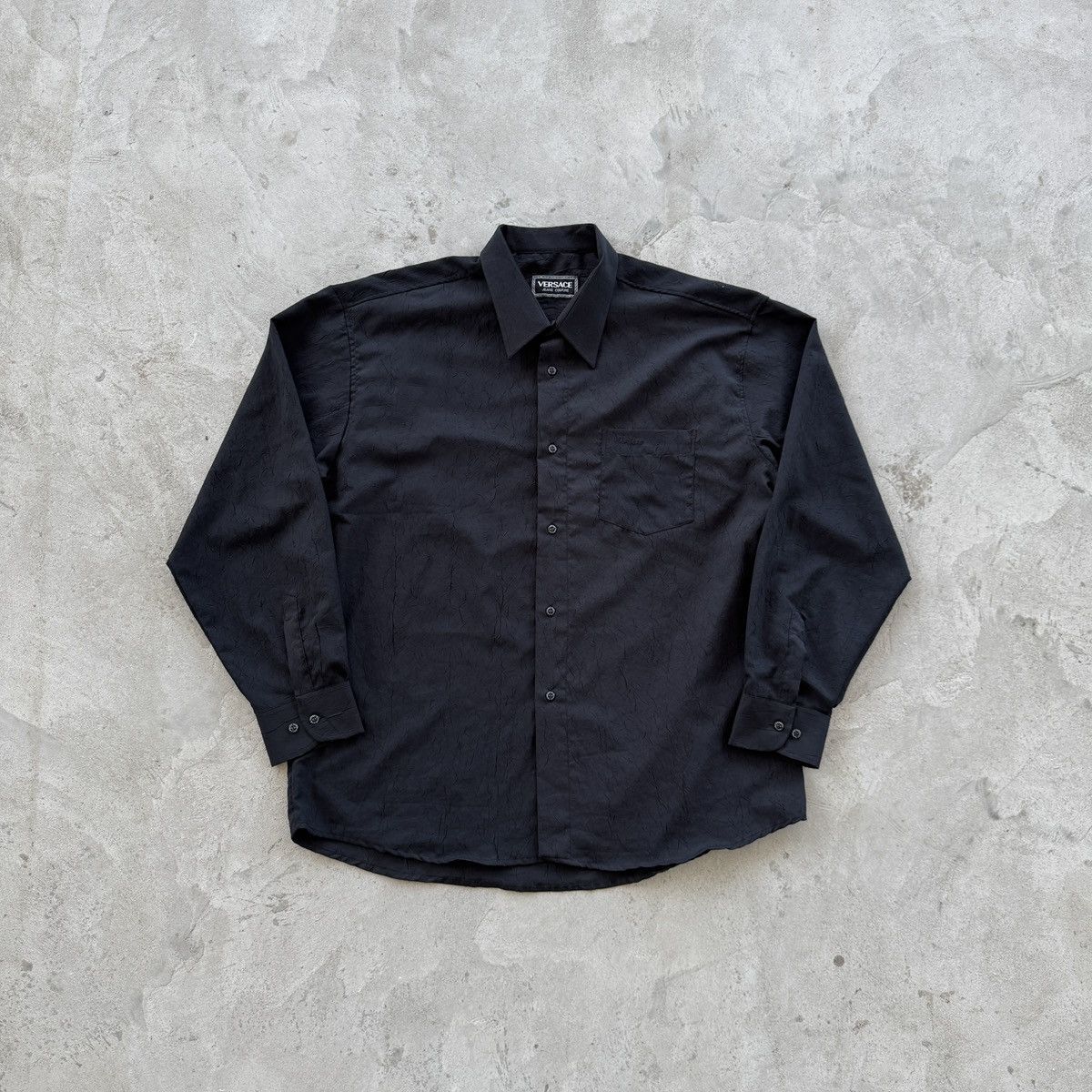 Versace Jeans Couture Versace Jeans Couture Shirt Crinkle Textured Y2K Avantgarde Size US XL / EU 56 / 4 - 1 Thumbnail