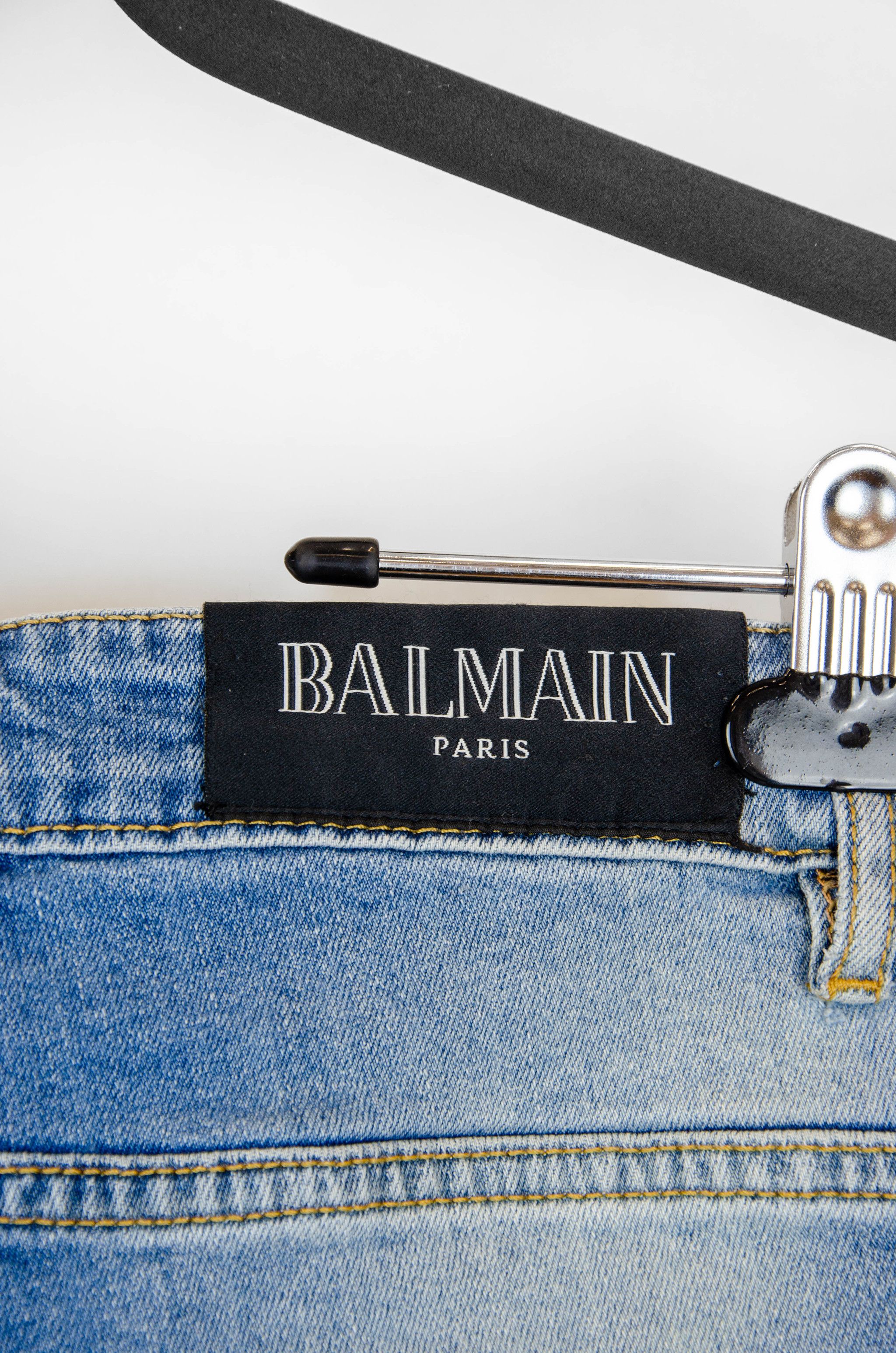 Balmain Balmain Slim Biker Jeans – Size 30 (Made in Japan) Size US 30 / EU 46 - 10 Thumbnail