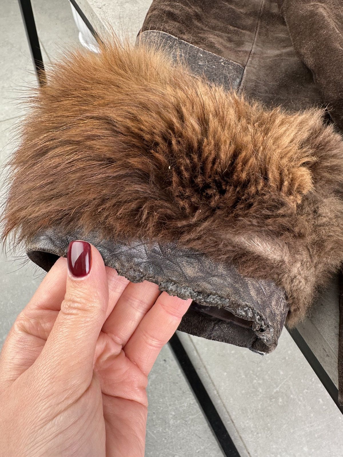 Japanese Brand Vintage Sheepskin With Real Fur Size L / US 10 / IT 46 - 4 Thumbnail