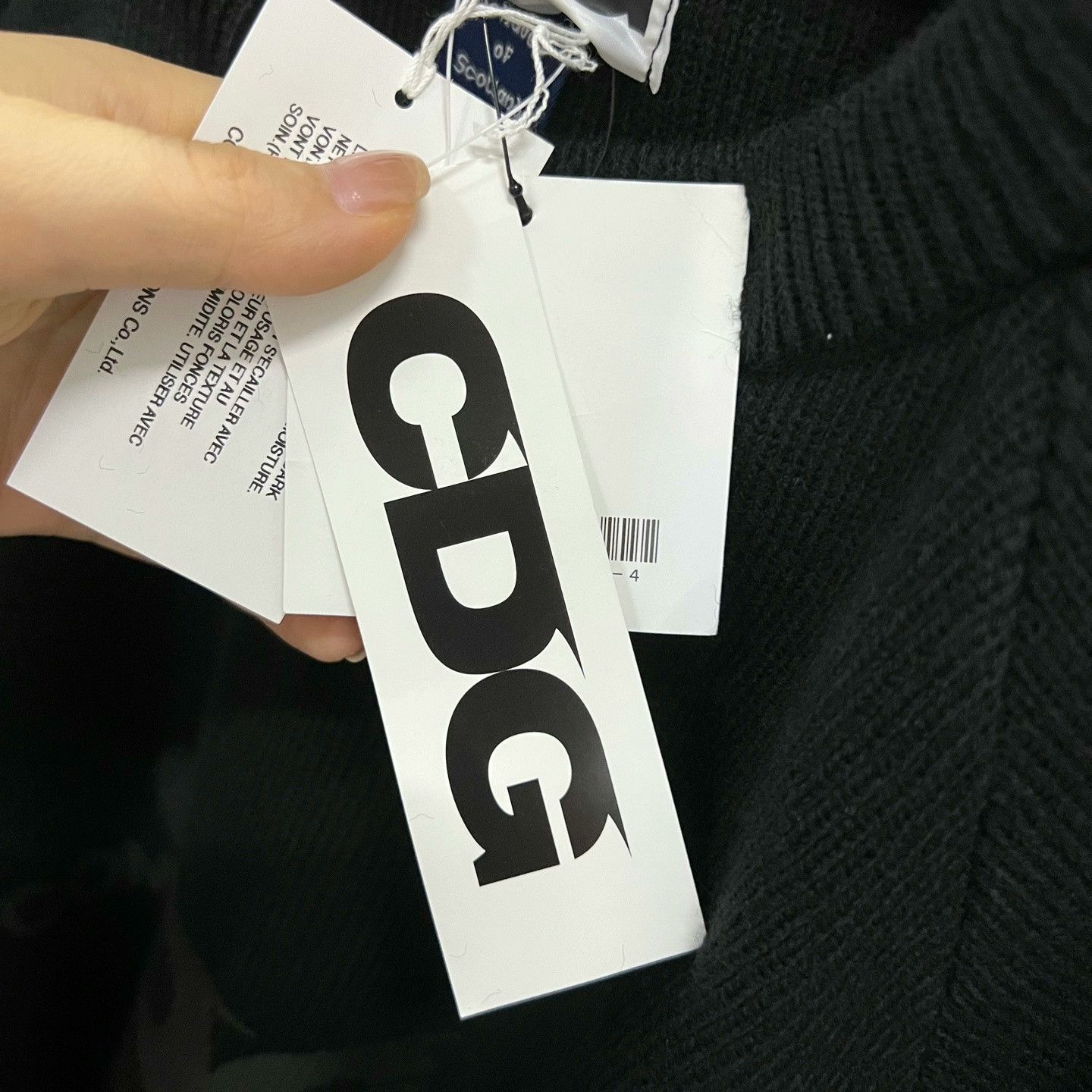Comme des Garcons CDG Black Chest Logo Print Sweater Size US L / EU 52-54 / 3 - 5 Thumbnail