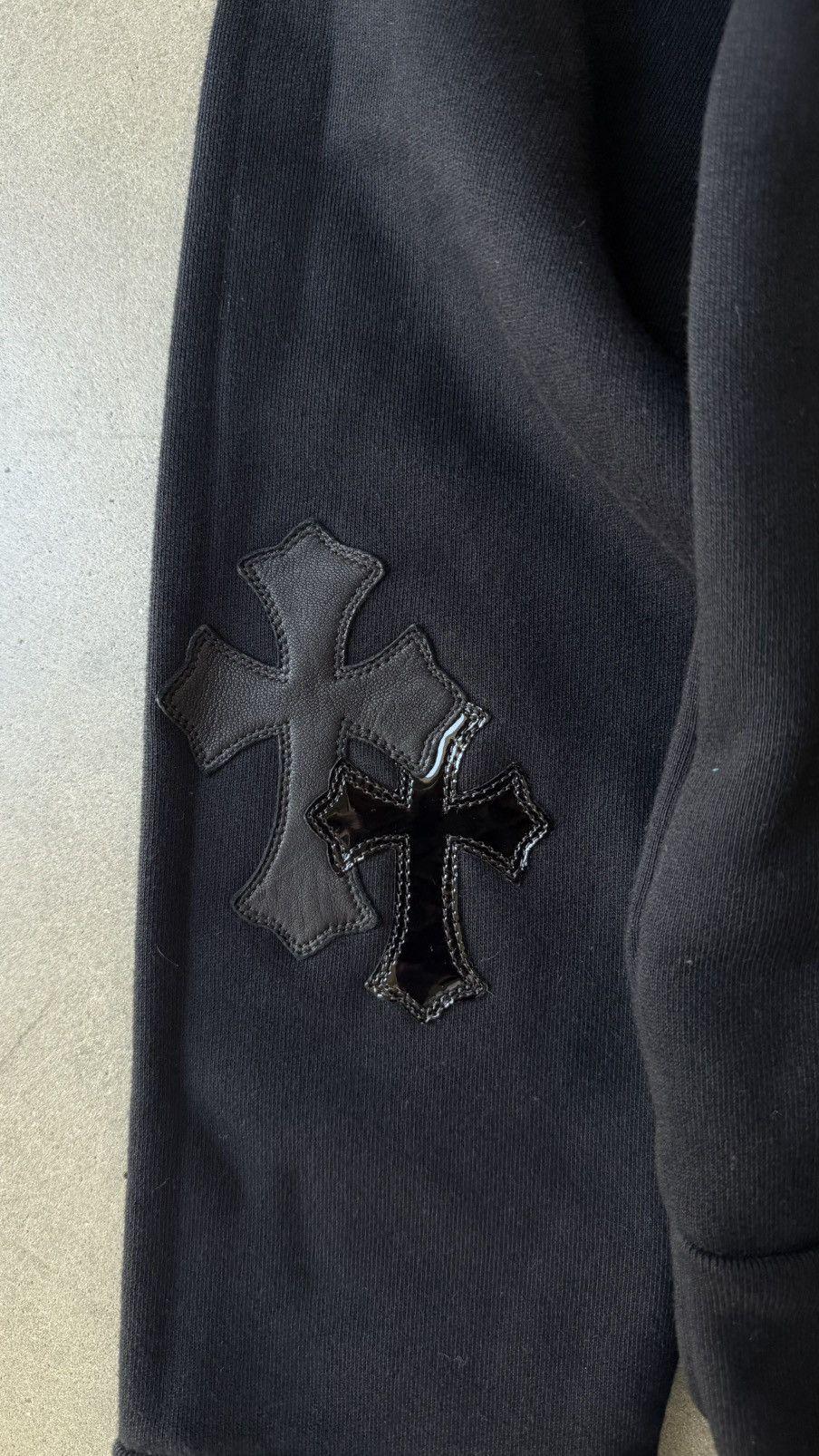 Chrome Hearts RARE!Chrome Hearts Cross Patch Quarter Zip Sweatshirt Size US M / EU 48-50 / 2 - 4 Thumbnail