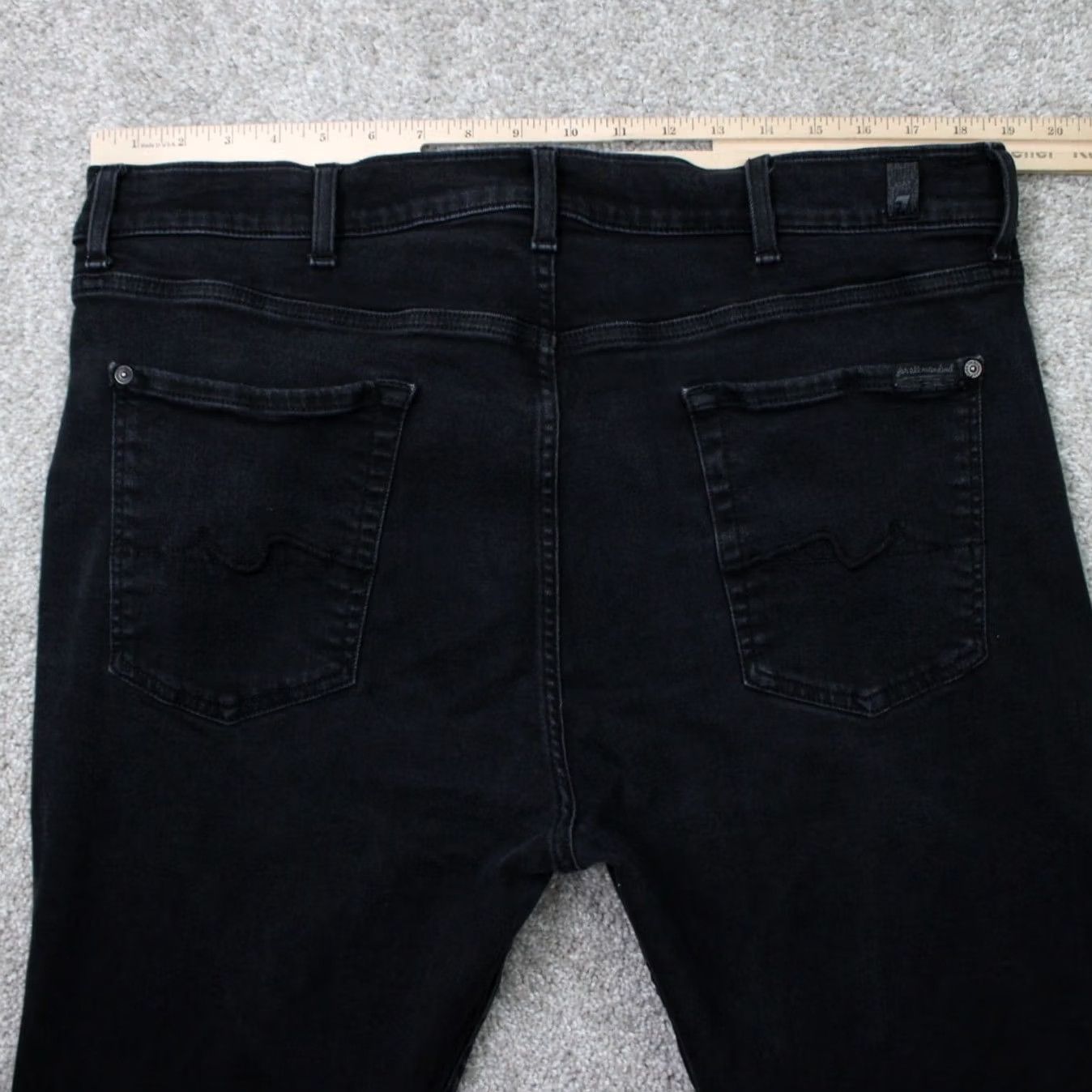 7 For All Mankind 7 For All Mankind Jeans Mens 40 Black Cotton Stretch 5-Pocket 28" inseam Paxtyn Size US 40 / EU 56 - 7 Thumbnail