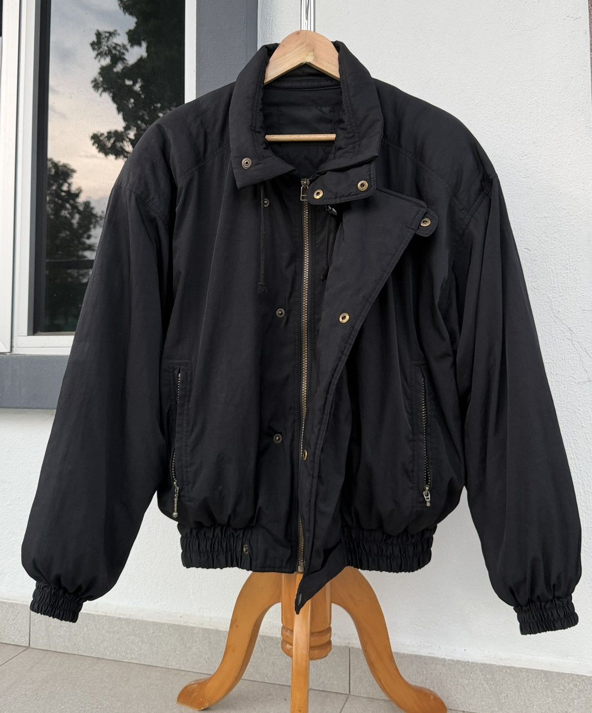 Sergio Tacchini Vintage Sergio Tacchini Milano Italia Black Bomber Jacket Size US M / EU 48-50 / 2 - 13 Thumbnail