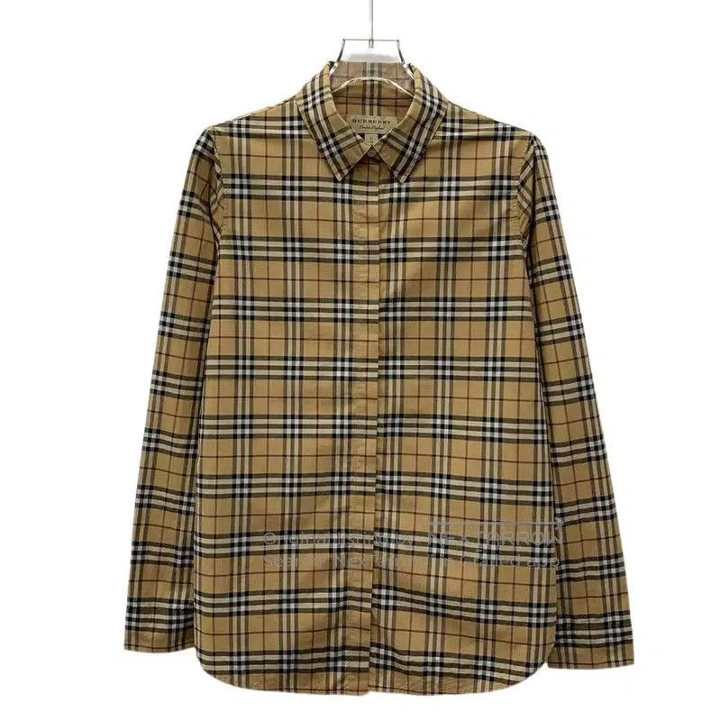 Burberry Burberry Brown Checked Cotton Shirt. Size XS / US 0-2 / IT 36-38 - 1 Thumbnail