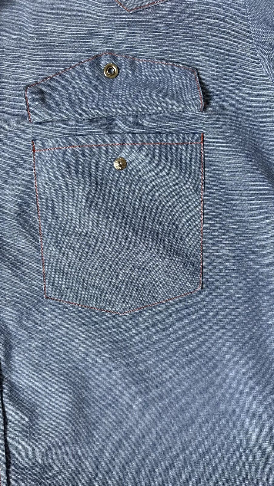 Vintage VINTAGE COWBOY CHAMBRAY SHIRT Size US M / EU 48-50 / 2 - 5 Thumbnail