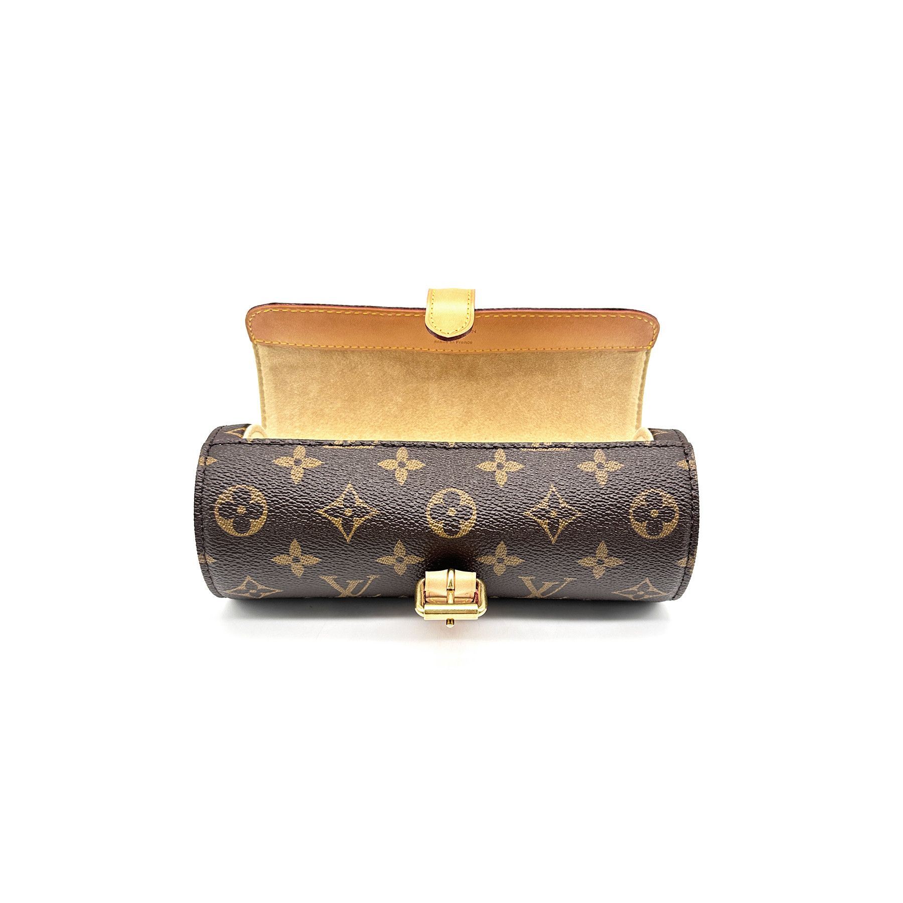 Louis Vuitton Louis Vuitton Monogram Canvas Brown Three Watch Case Size ONE SIZE - 2 Thumbnail