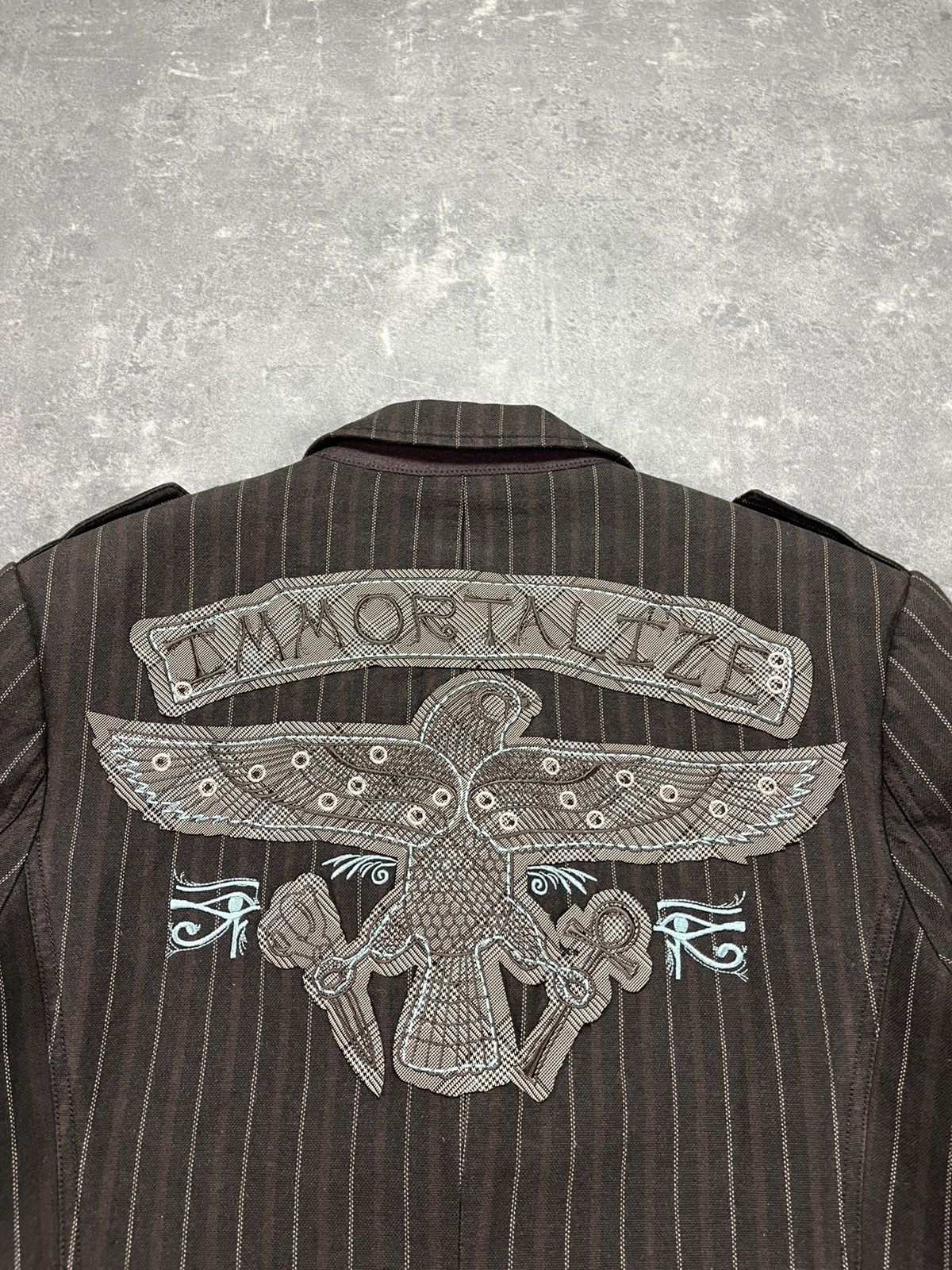 Marc Ecko Marc Ecko Immortalize Embroidered Blazer Jacket 00s Y2K L Size US L / EU 52-54 / 3 - 13 Thumbnail